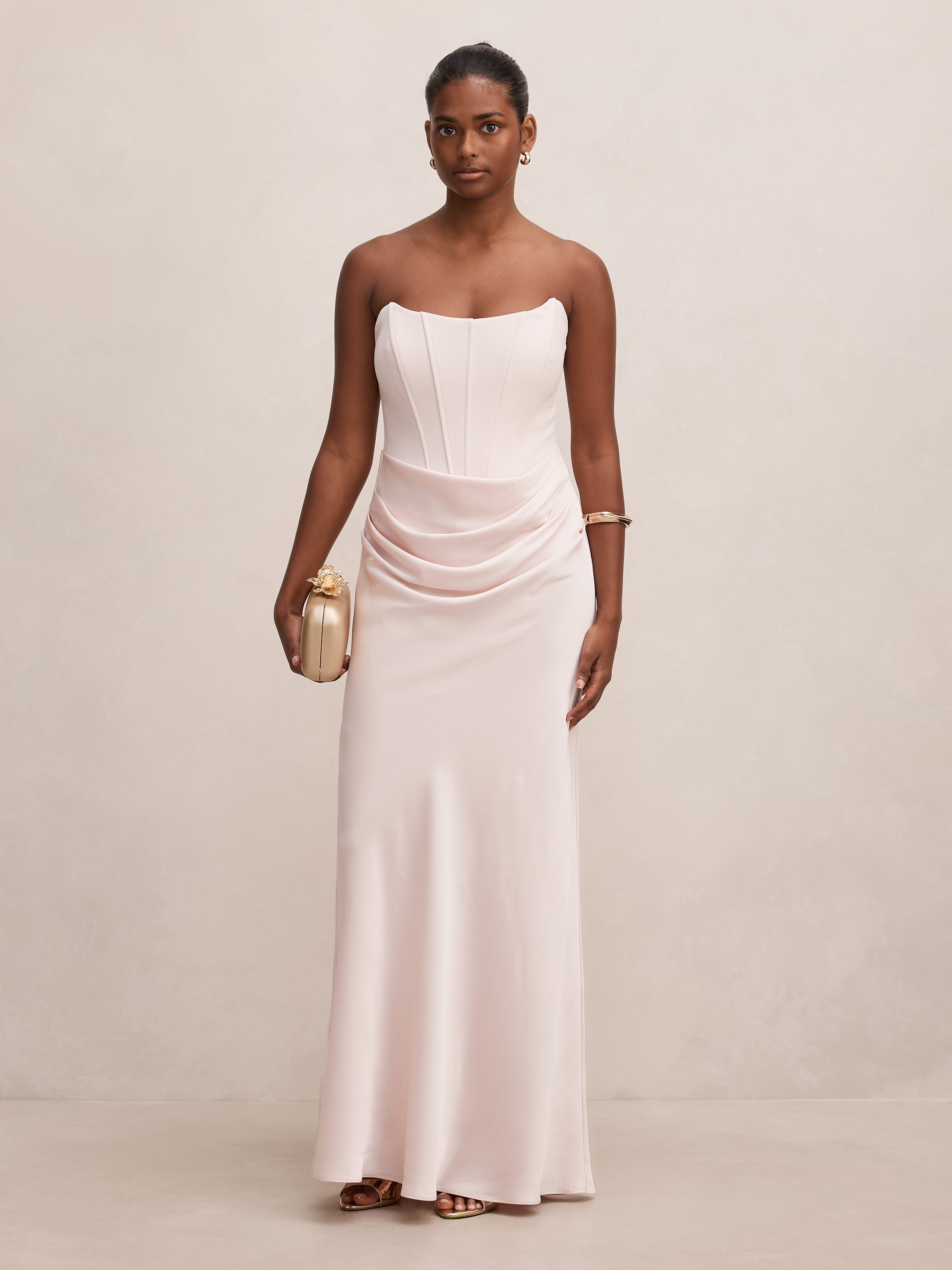 petite strapless maxi dress Buy Isra Drape - Pink - Online Short Homecoming Dresses Under 70 Color:BLACK VELVET Ailaoyou Women's Ethnic Print swap the scarf for