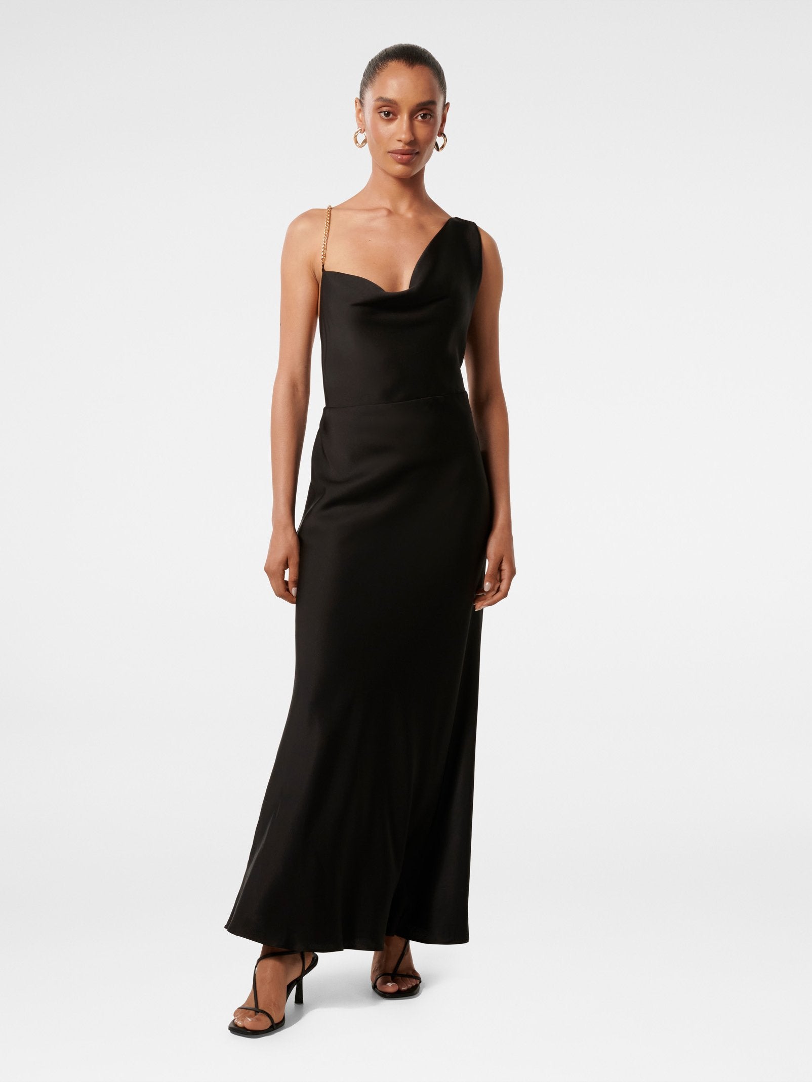Buy Louisa Petite Chain Detail Maxi Dress - Black - Online