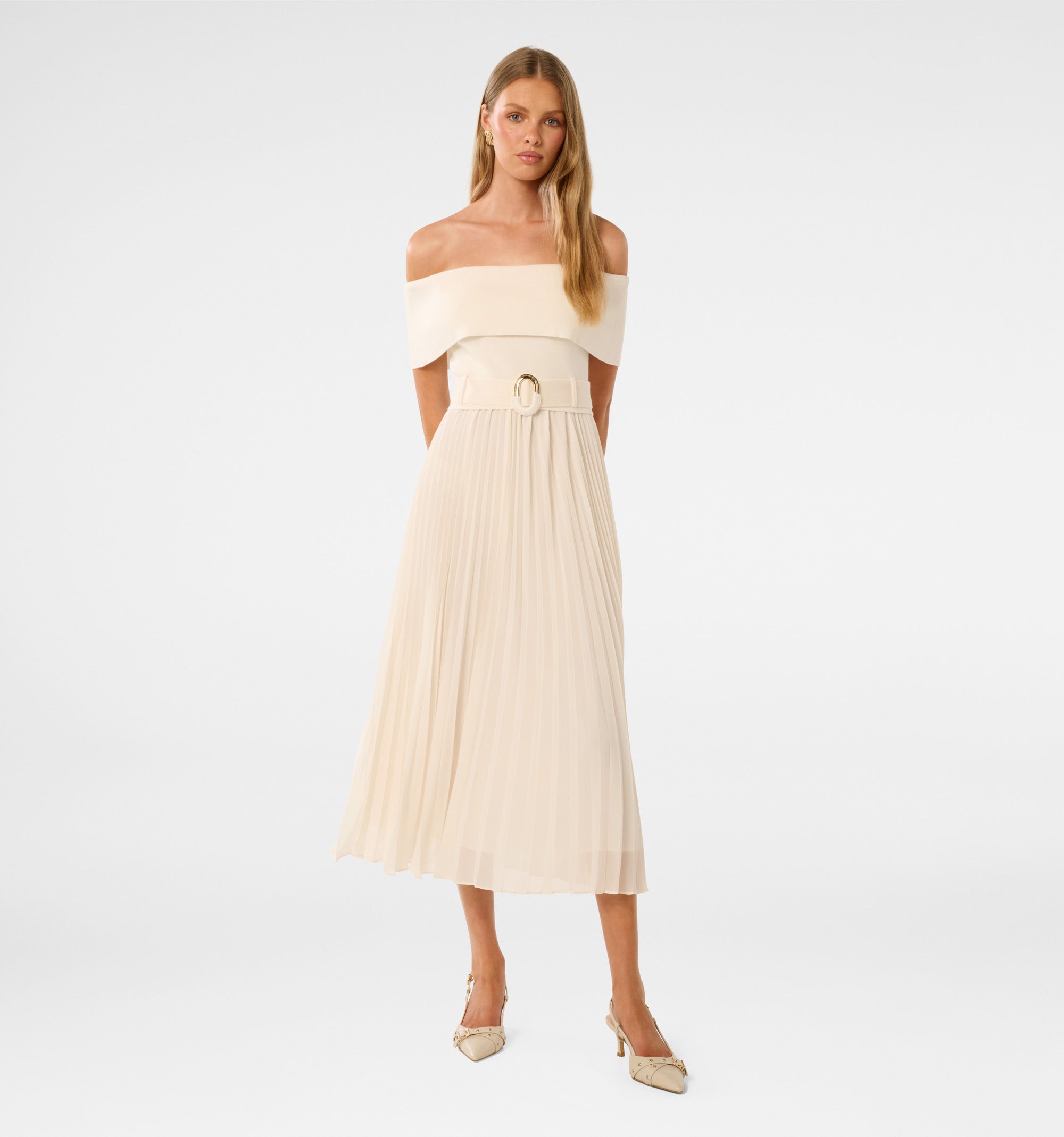 forever new beige dress Buy Capri Bardot Pleat Hem Midi - Cream - Online Size:18 ZipOut bottomless brunch outfit Black Satin Mermaid Prom