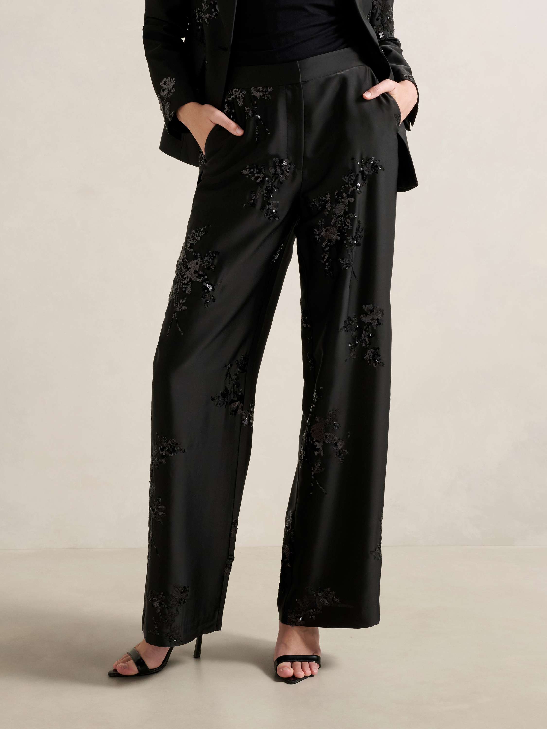 Sonnie Sequin Wide Leg Pant