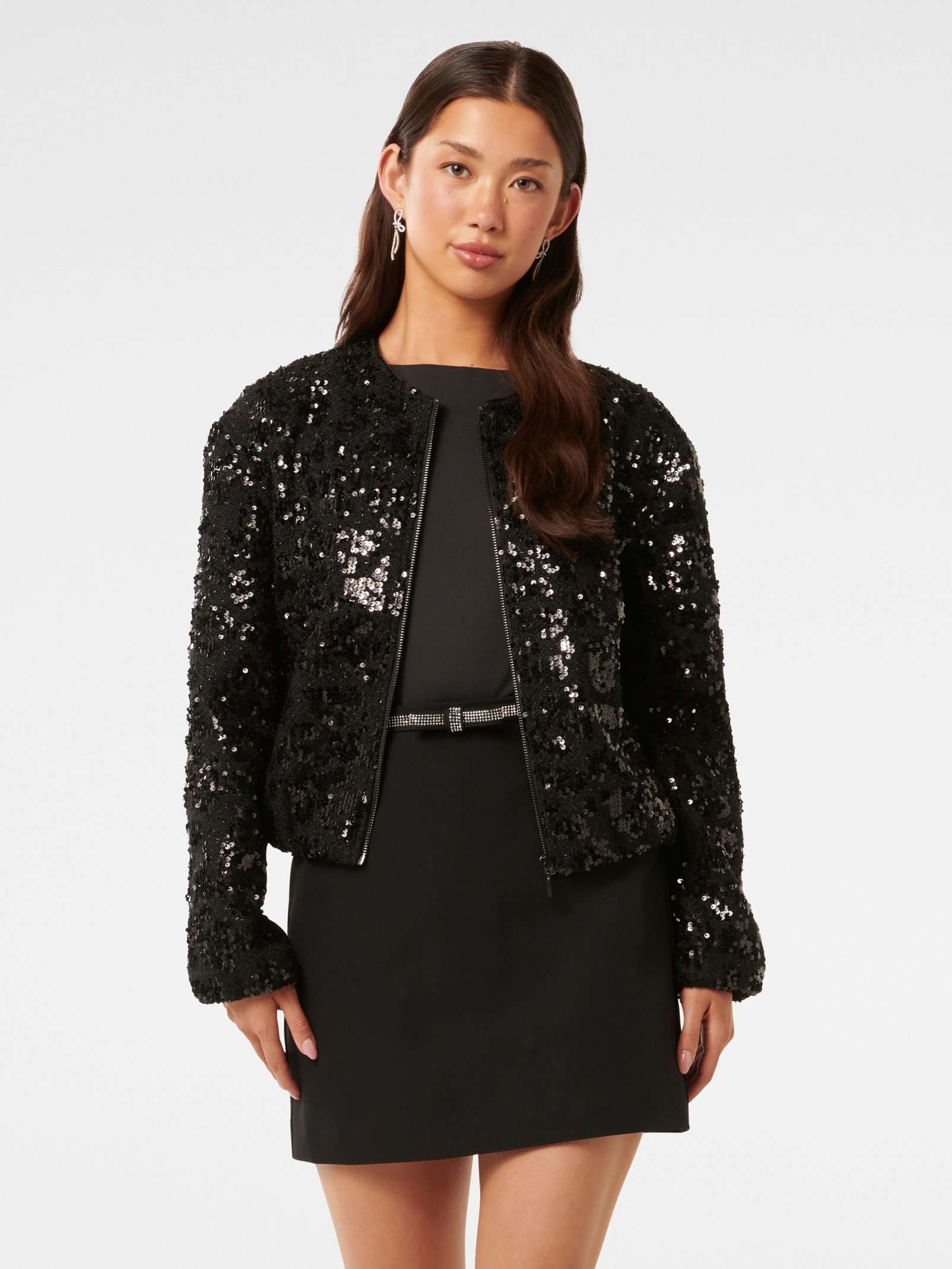 Robyn Sequin Bomber Jacket