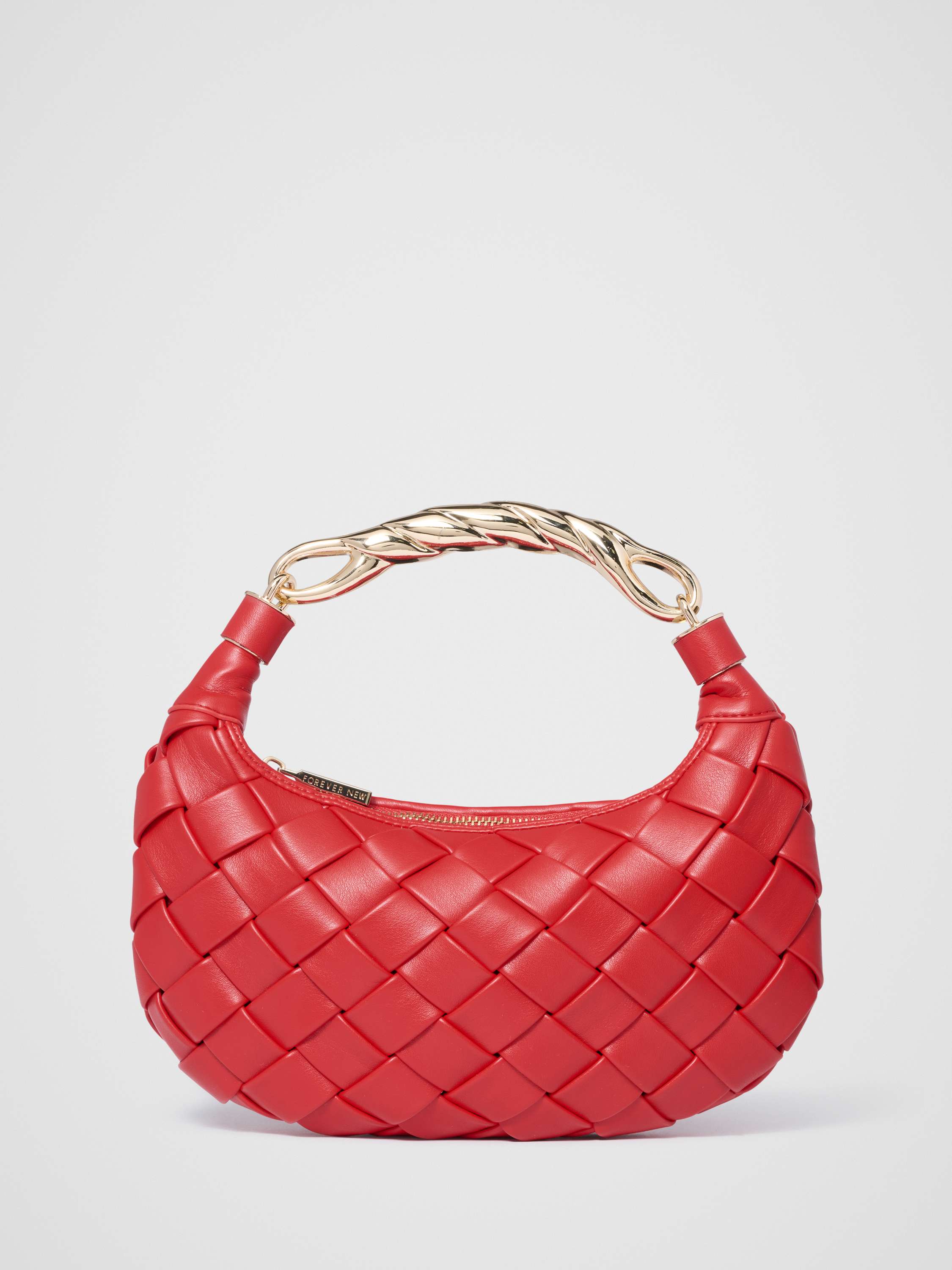 Willa Weave Metal Handle Bag