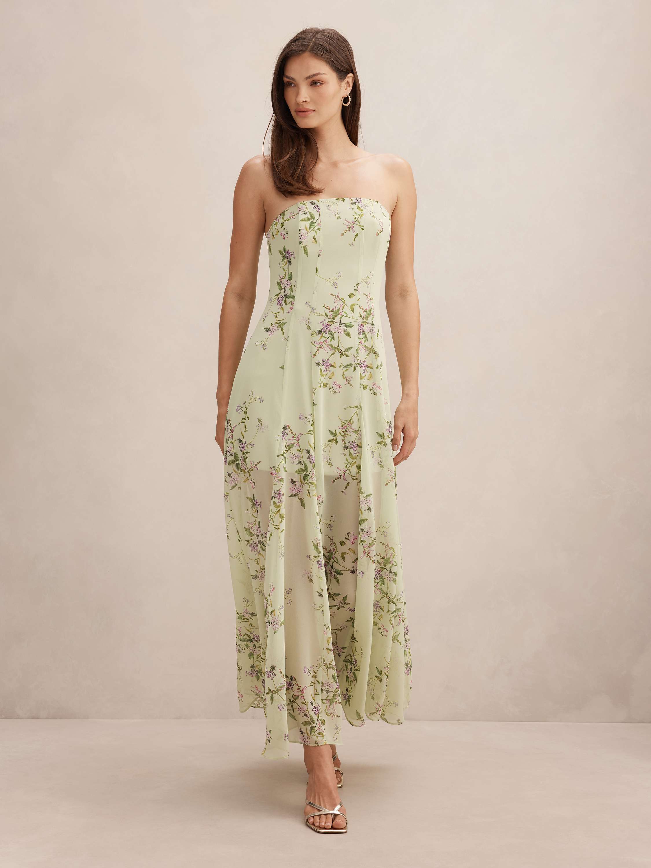 Kimora Strapless Midi Dress