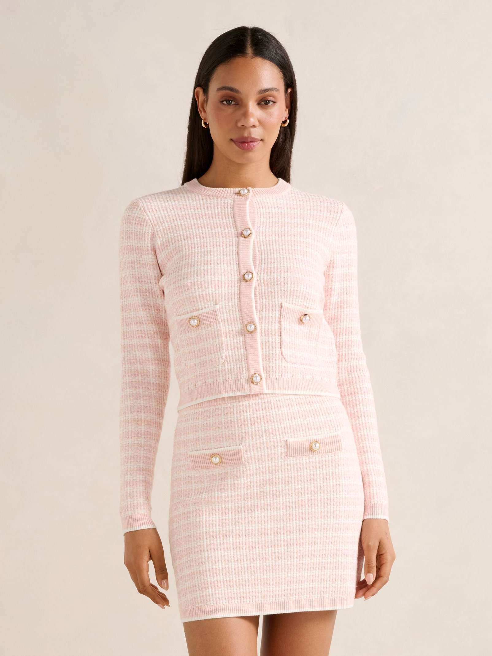 Louise Boucle Knit Cardigan