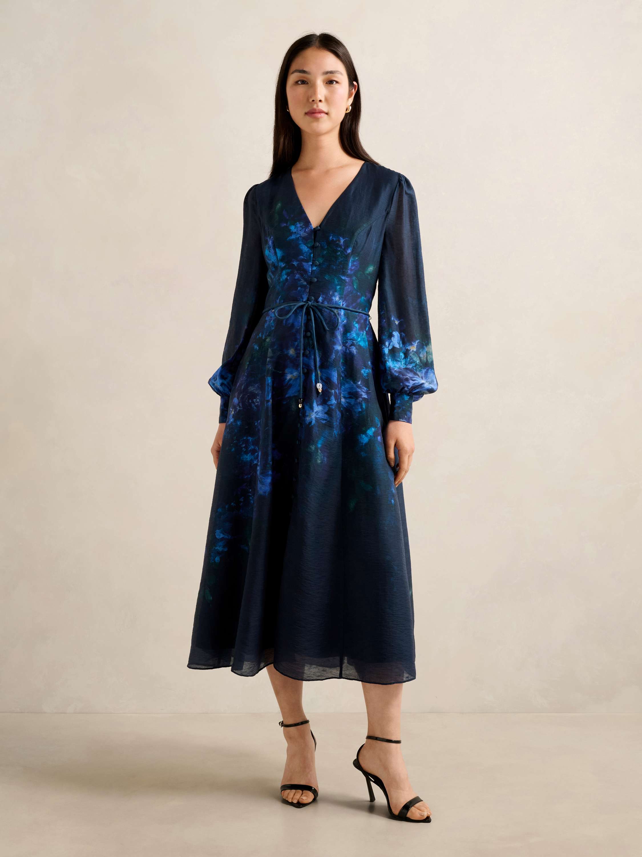 Kahlani Printed Midi Dress