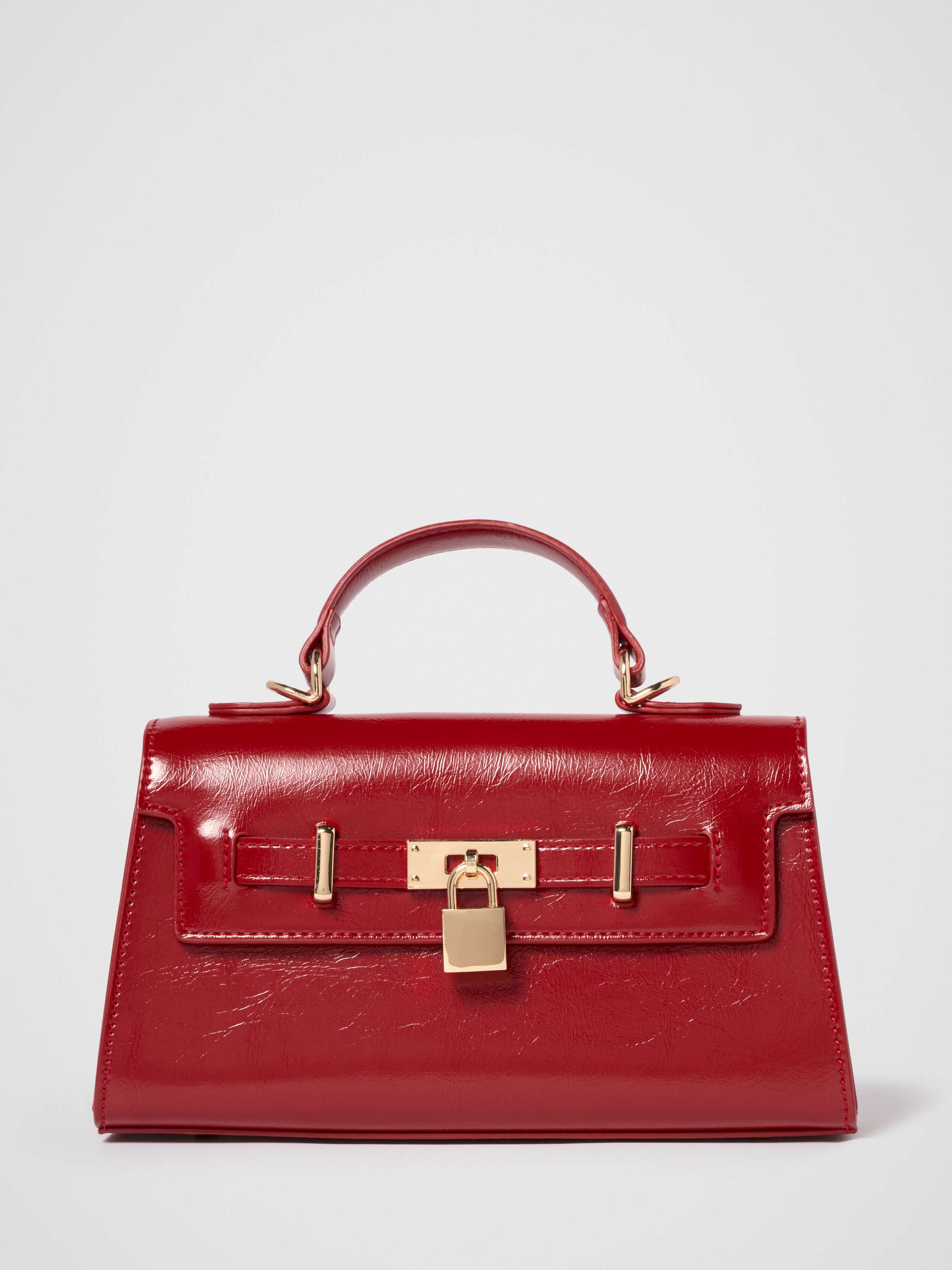 Liana Lock Detail Top Handle Bag