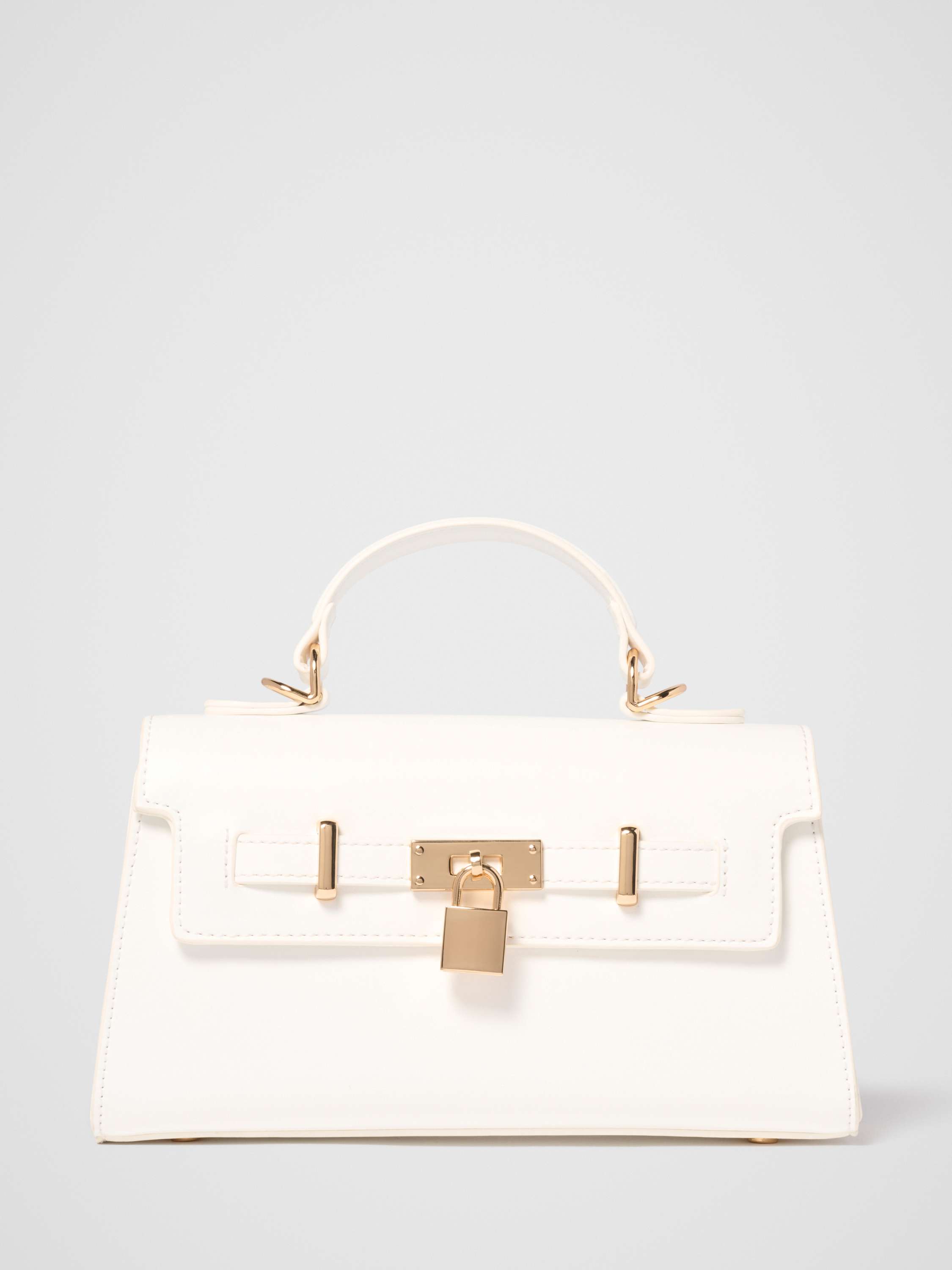 Liana Lock Detail Top Handle Bag