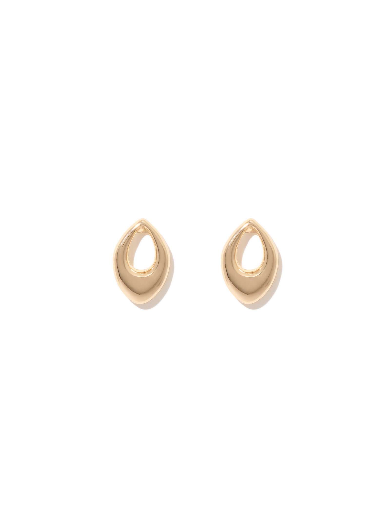 Tatum Cut Out Teardrop Stud Earring