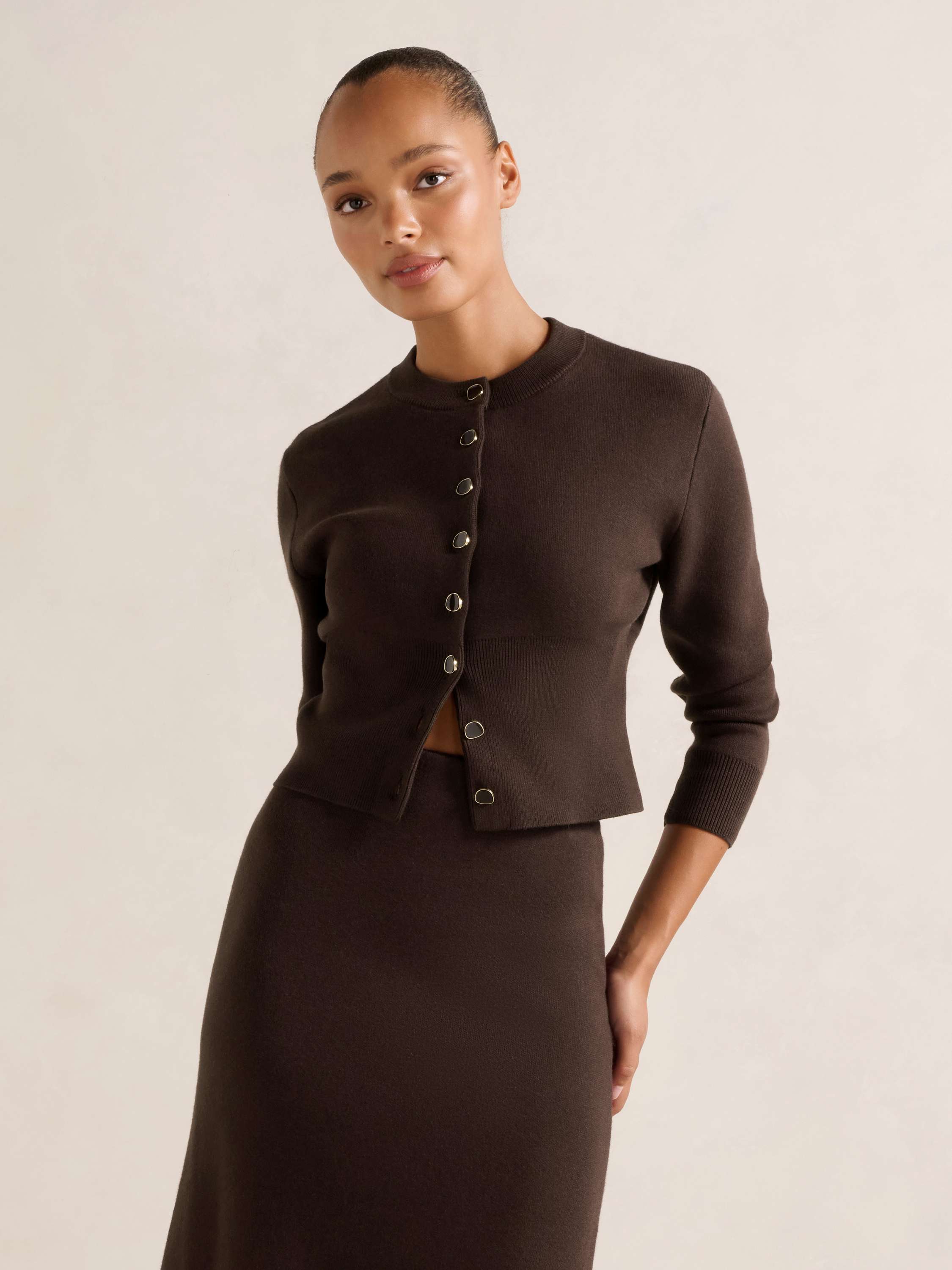 Ally Co Ord Knit Cardigan