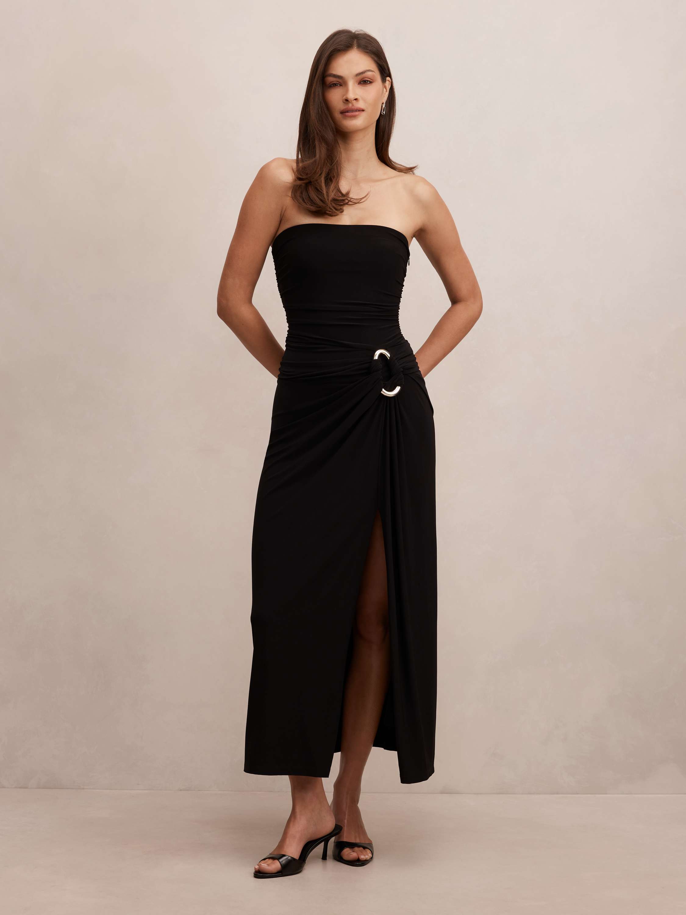 Keely Strapless Jersey Maxi Dress