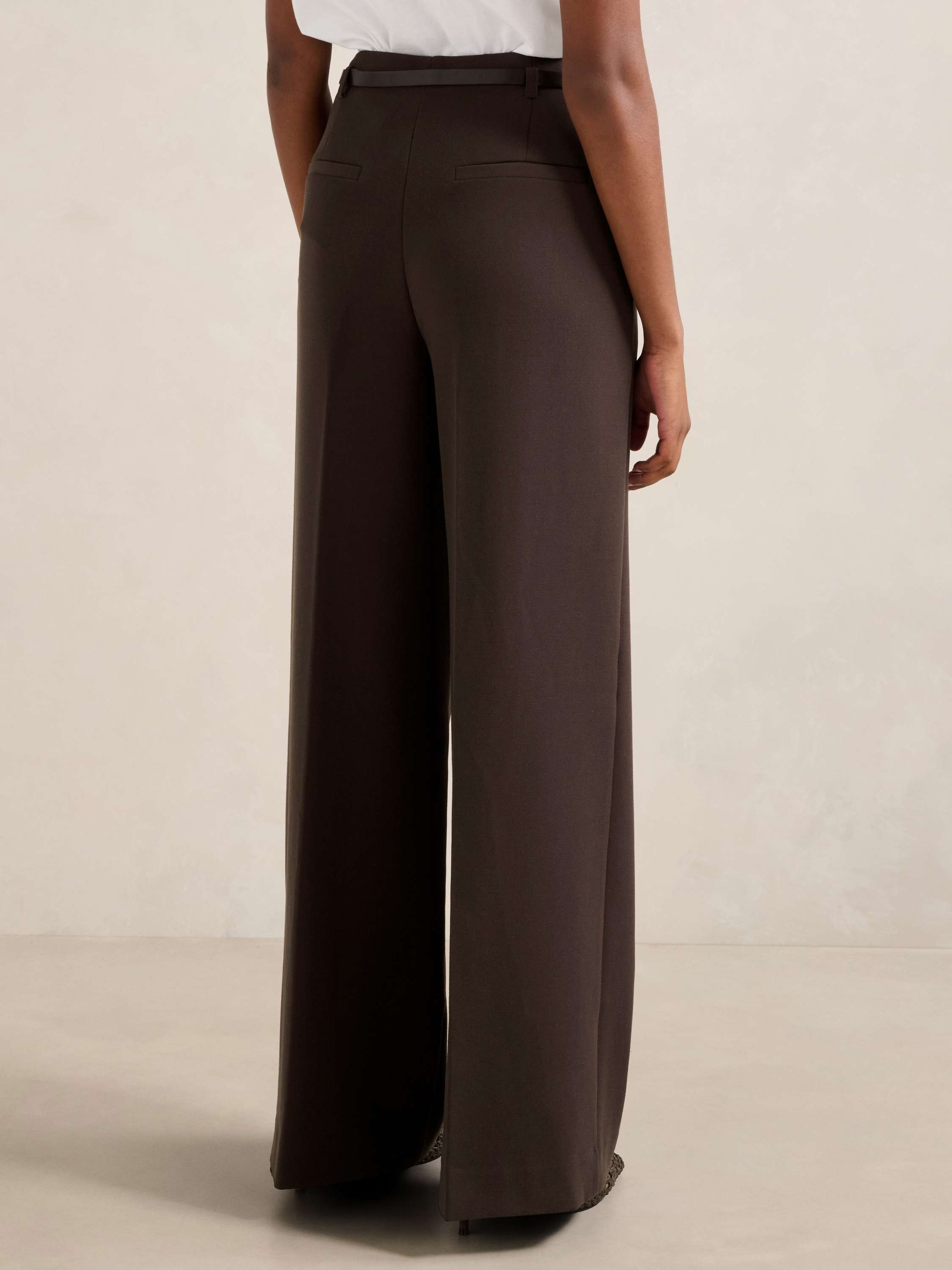 Chantelle Petite Belted Wide Leg Pant