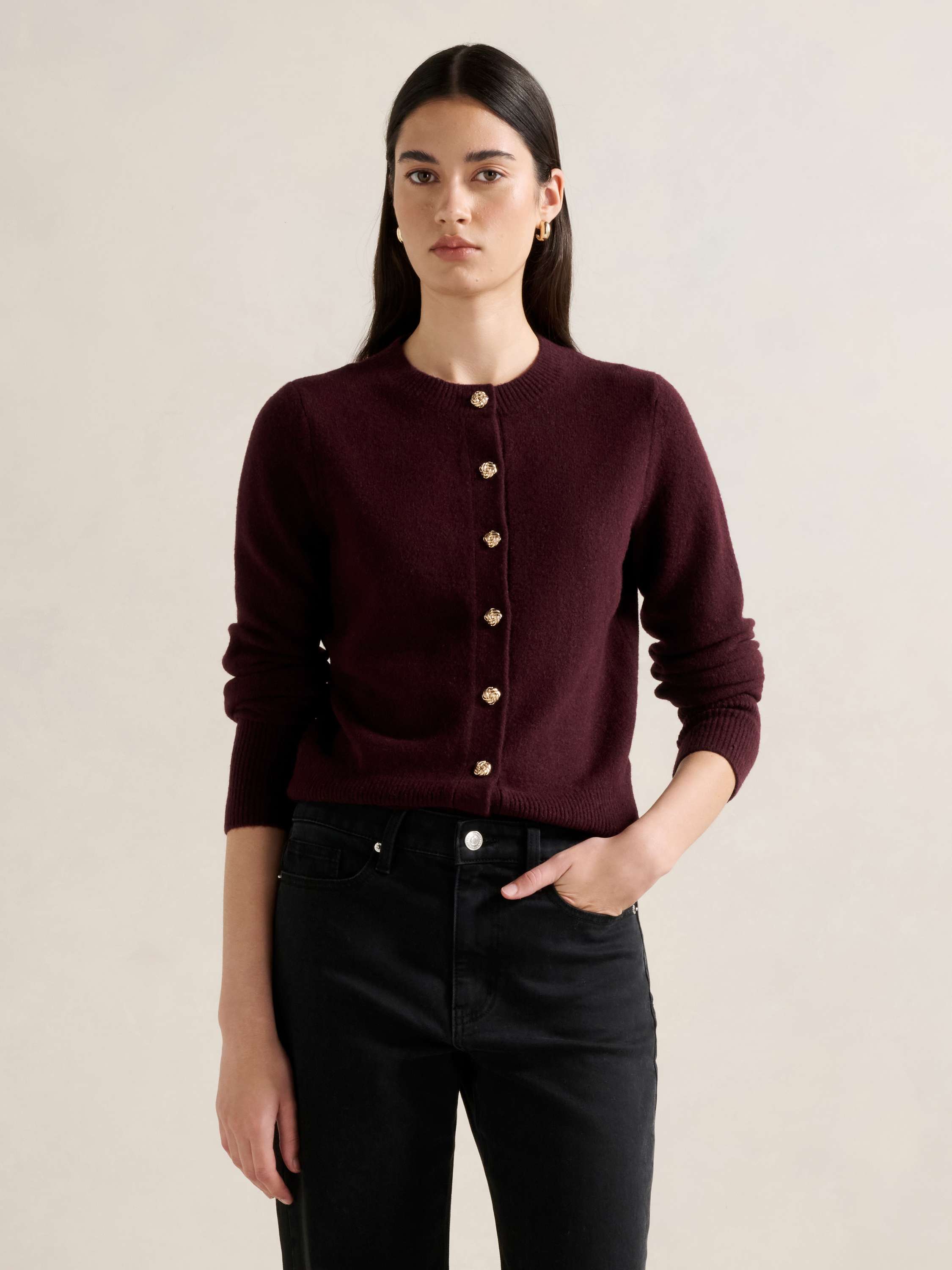 May Crew Neck Cardigan