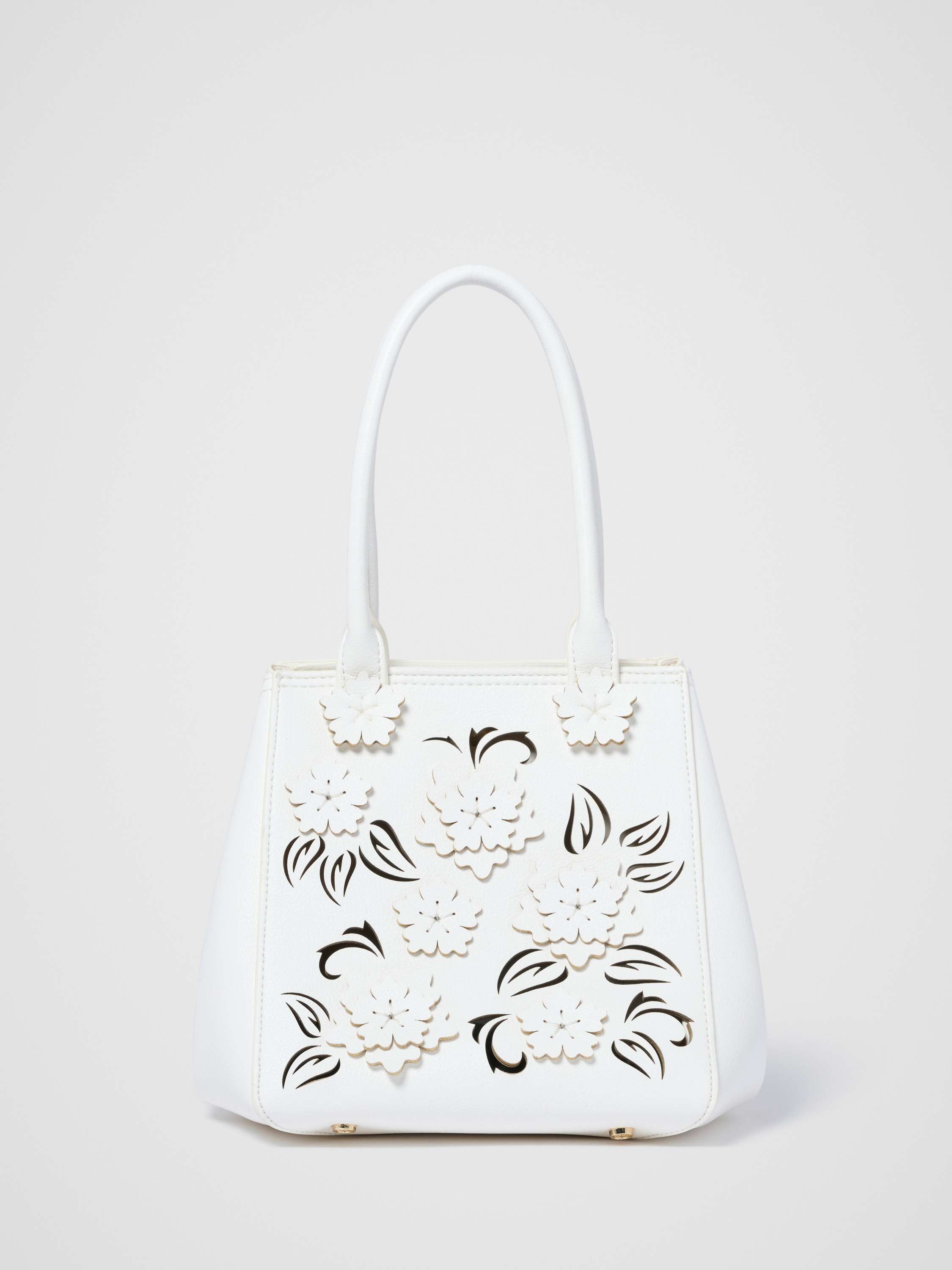 Clementine Cutout Floral Tote