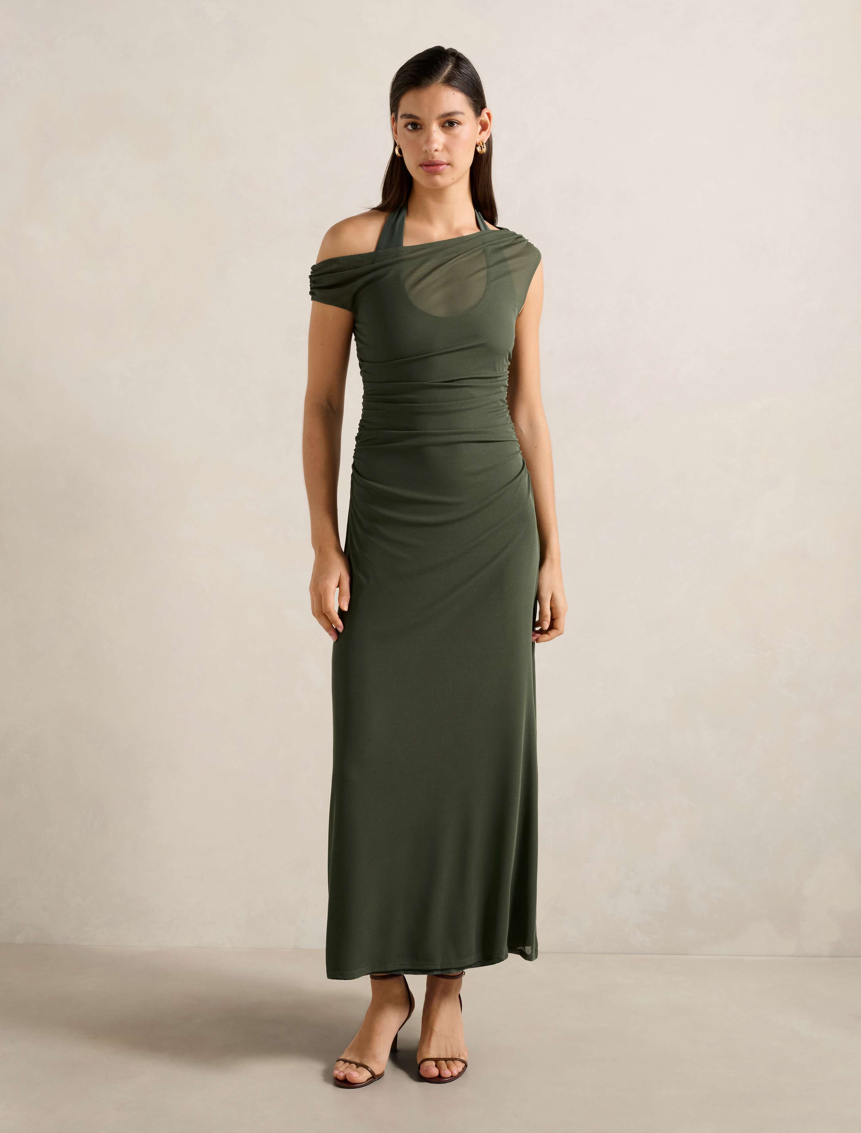 Brooklyn Layered Jersey Maxi Dress