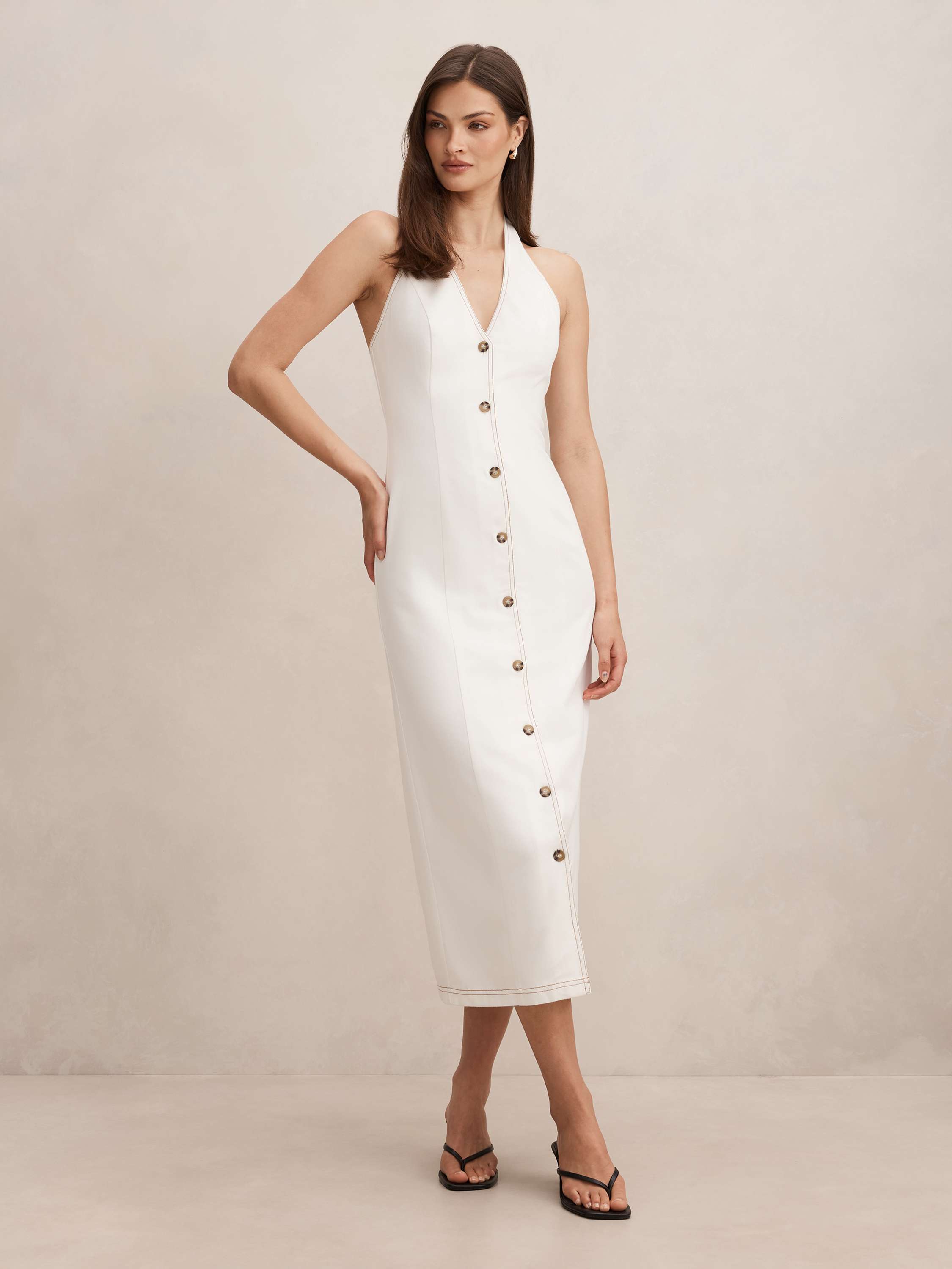 Amy Halter Denim Maxi Dress