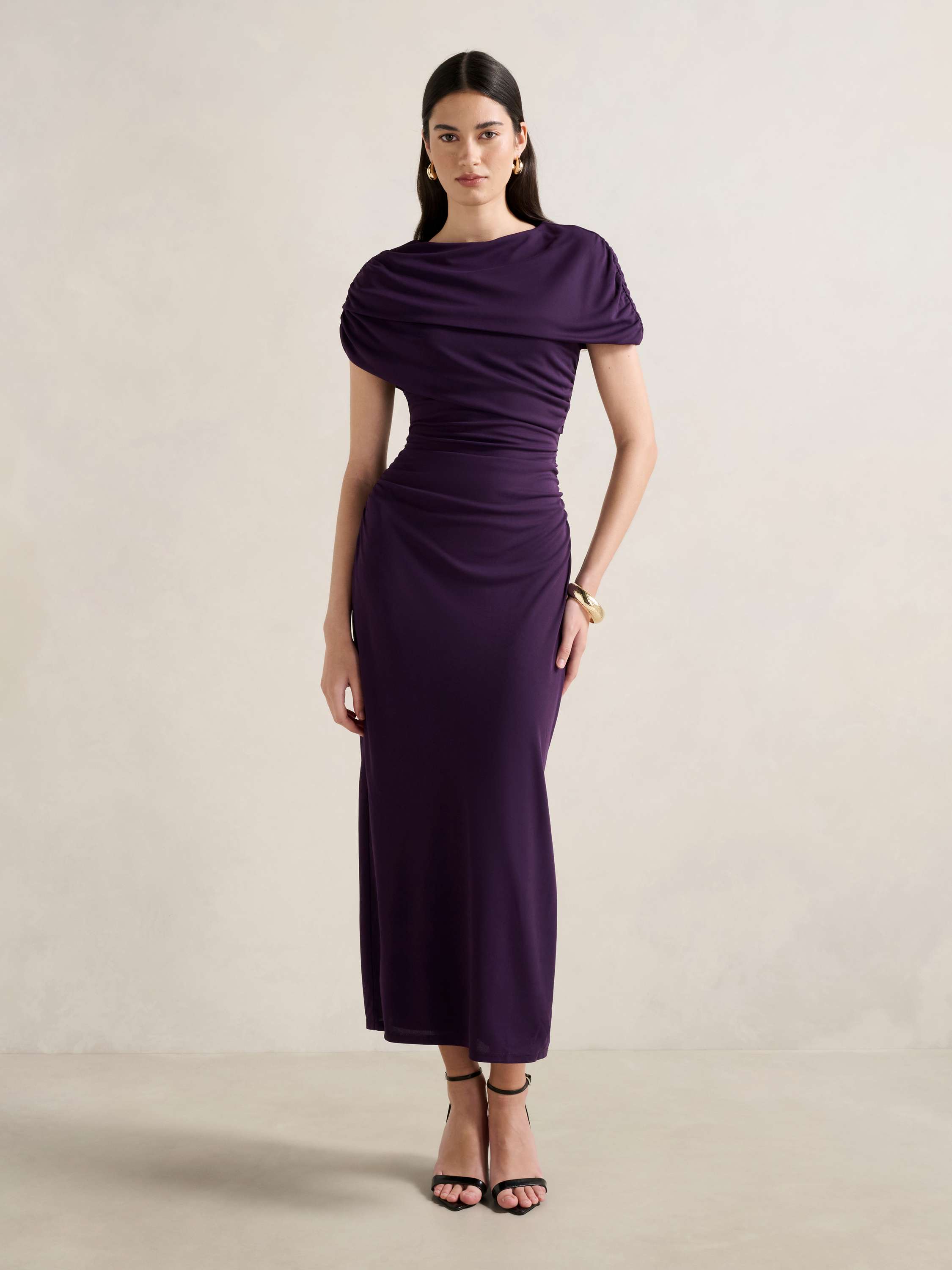 Kori Draped Midi Dress