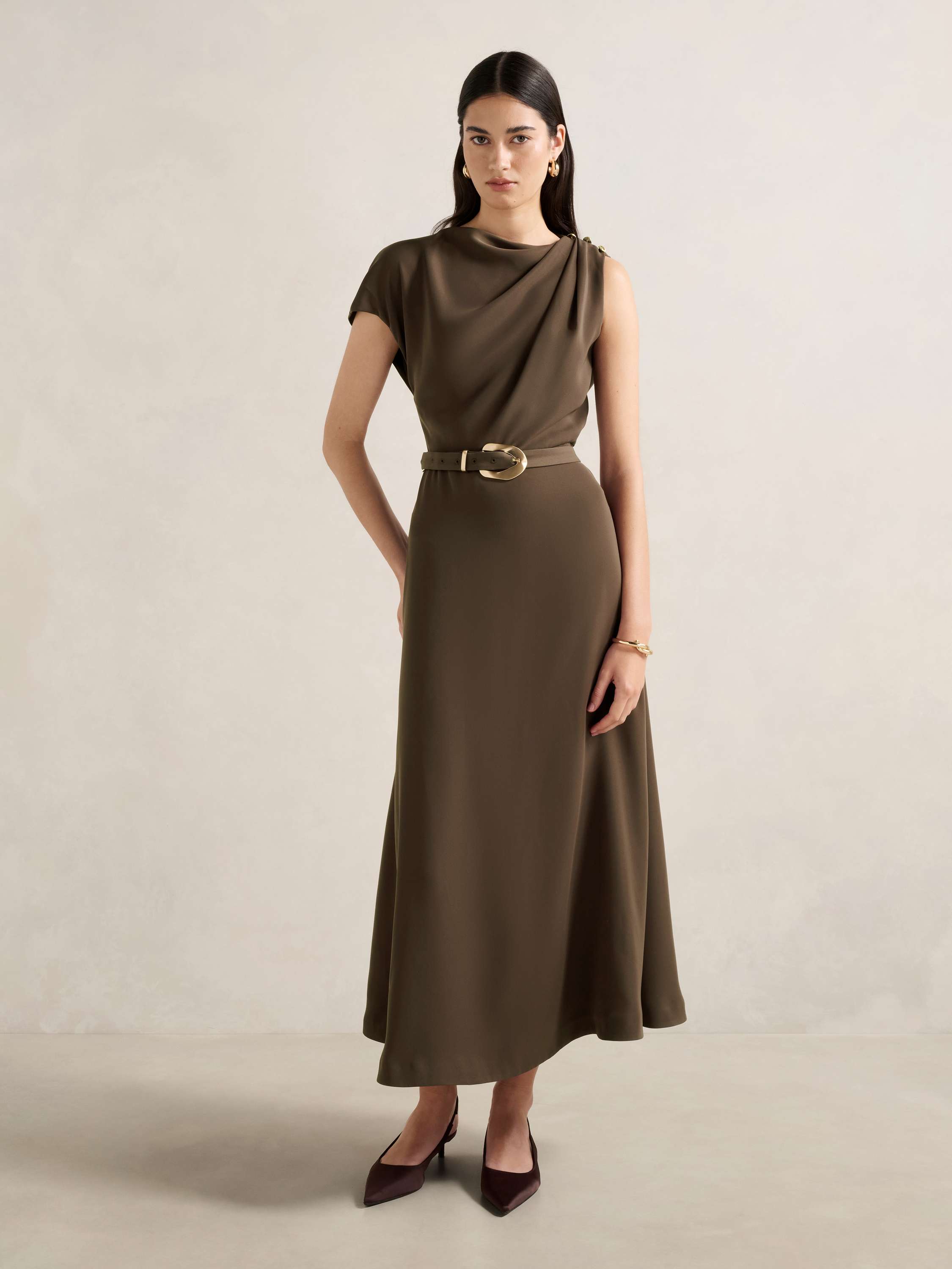 Kylee Draped Midi Dress