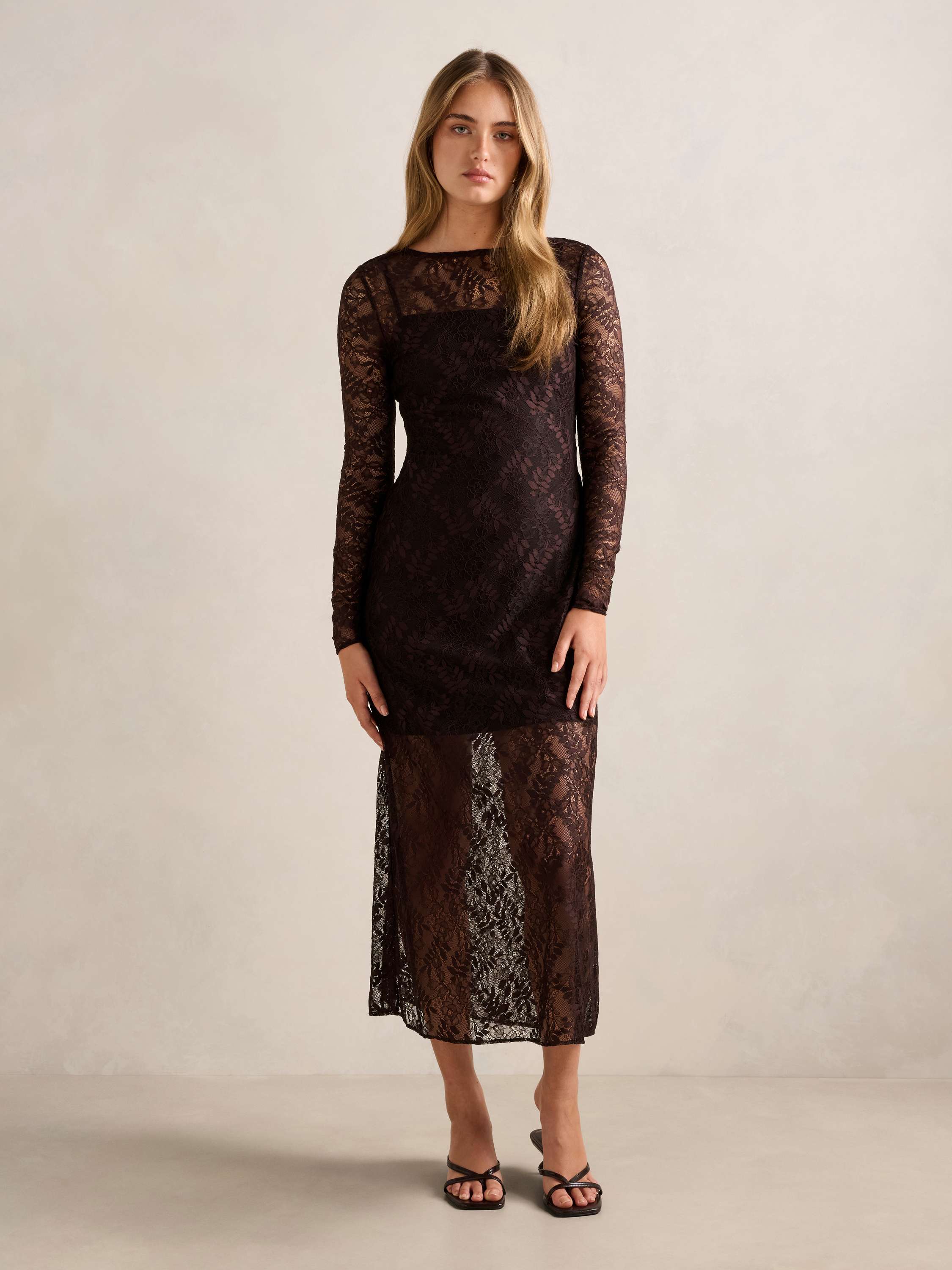 Alora Lace Midi Dress