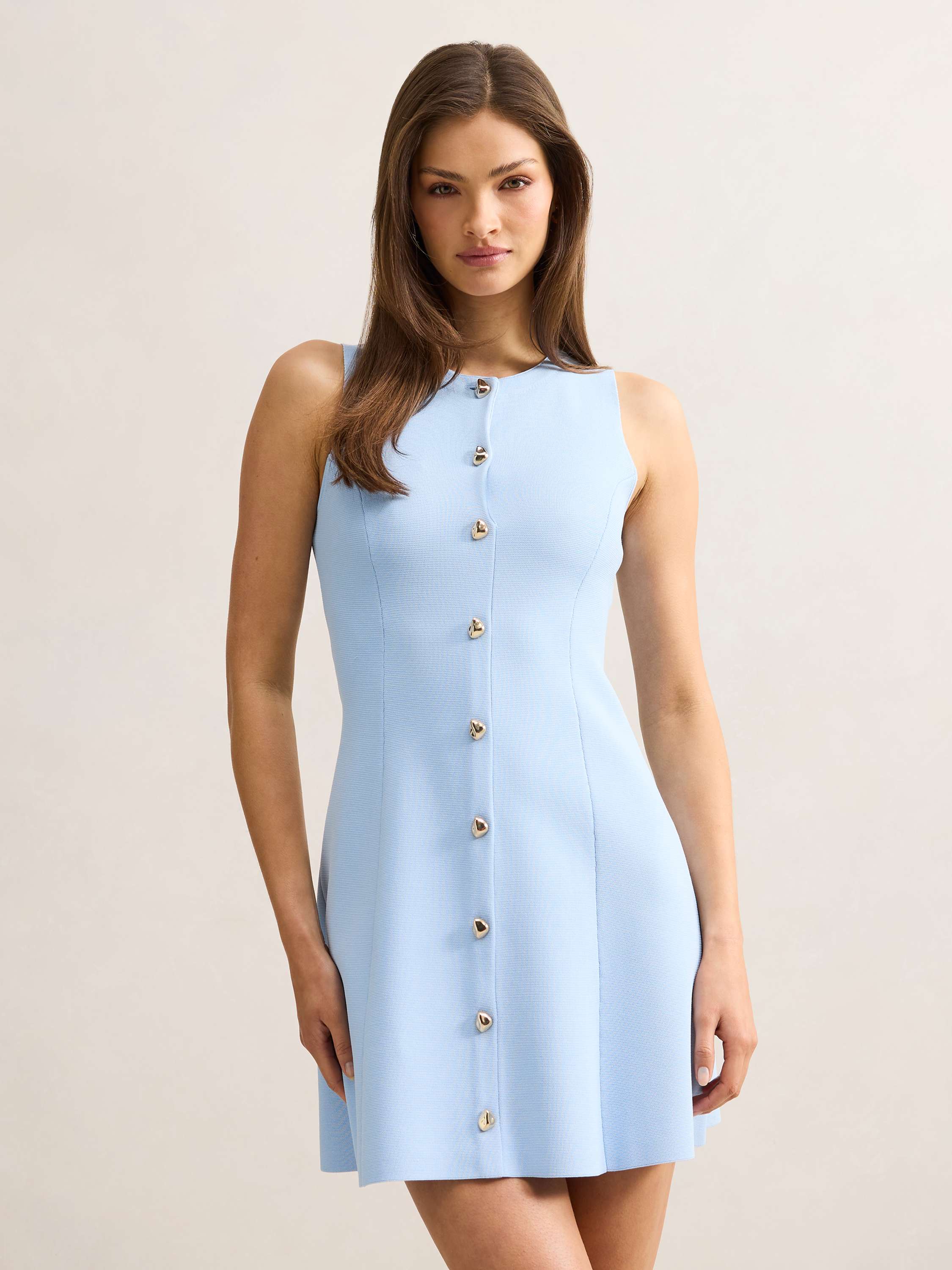 Lucienne Fit and Flare Knit Mini Dress