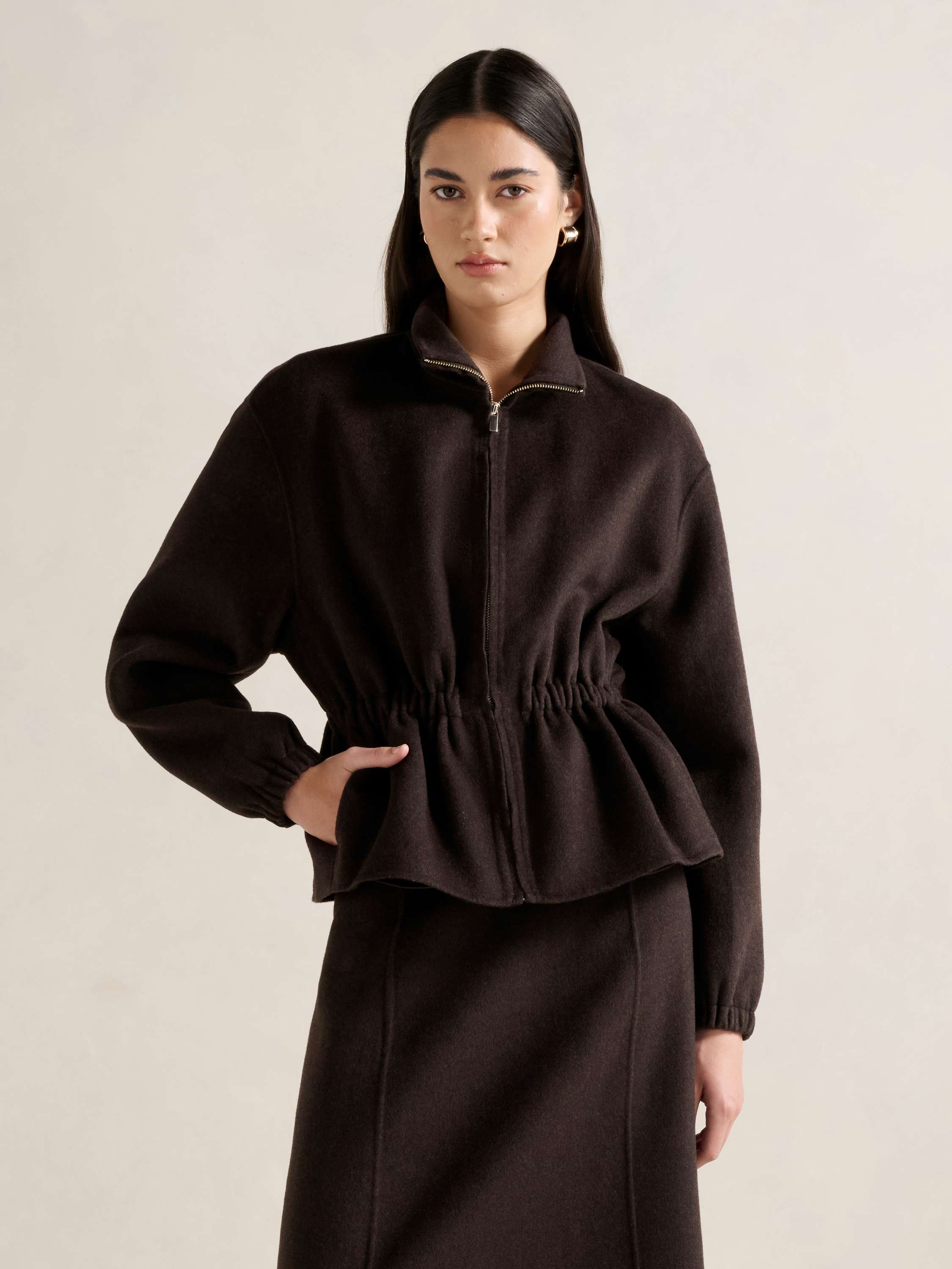 Amara Elastic Waist Jacket