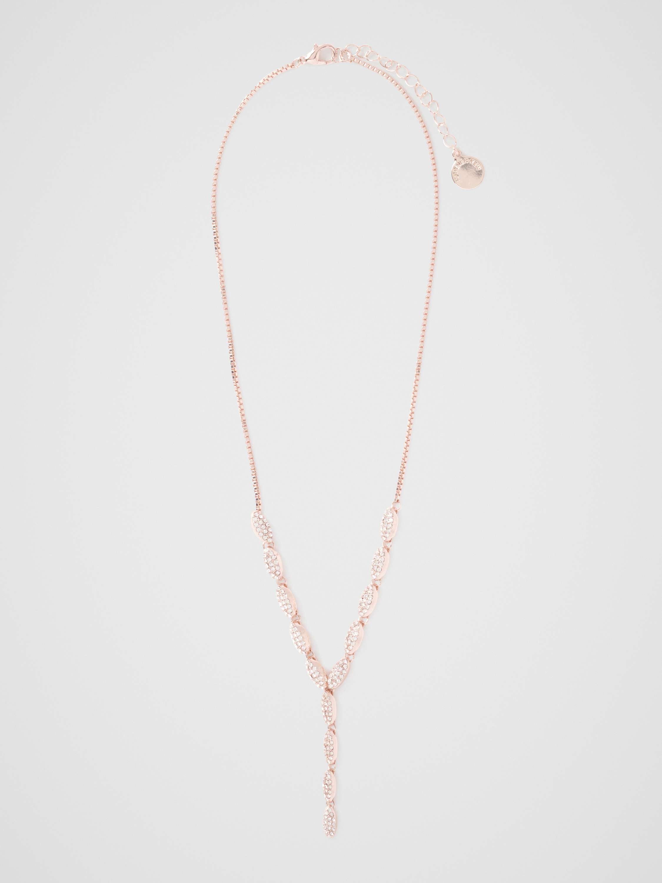 Polly Pave Drop Necklace