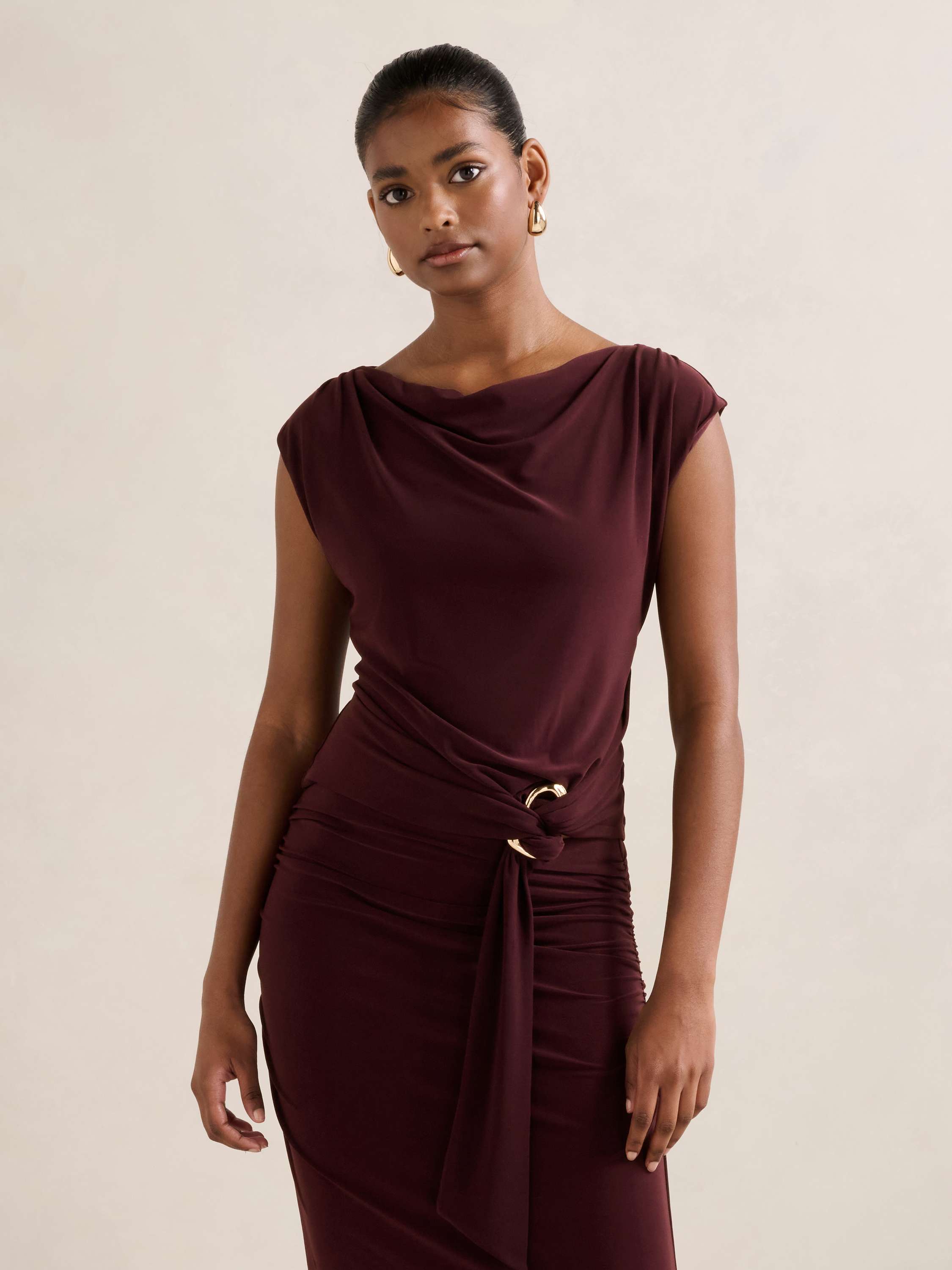 Jazelle Petite Hardware Detail Top