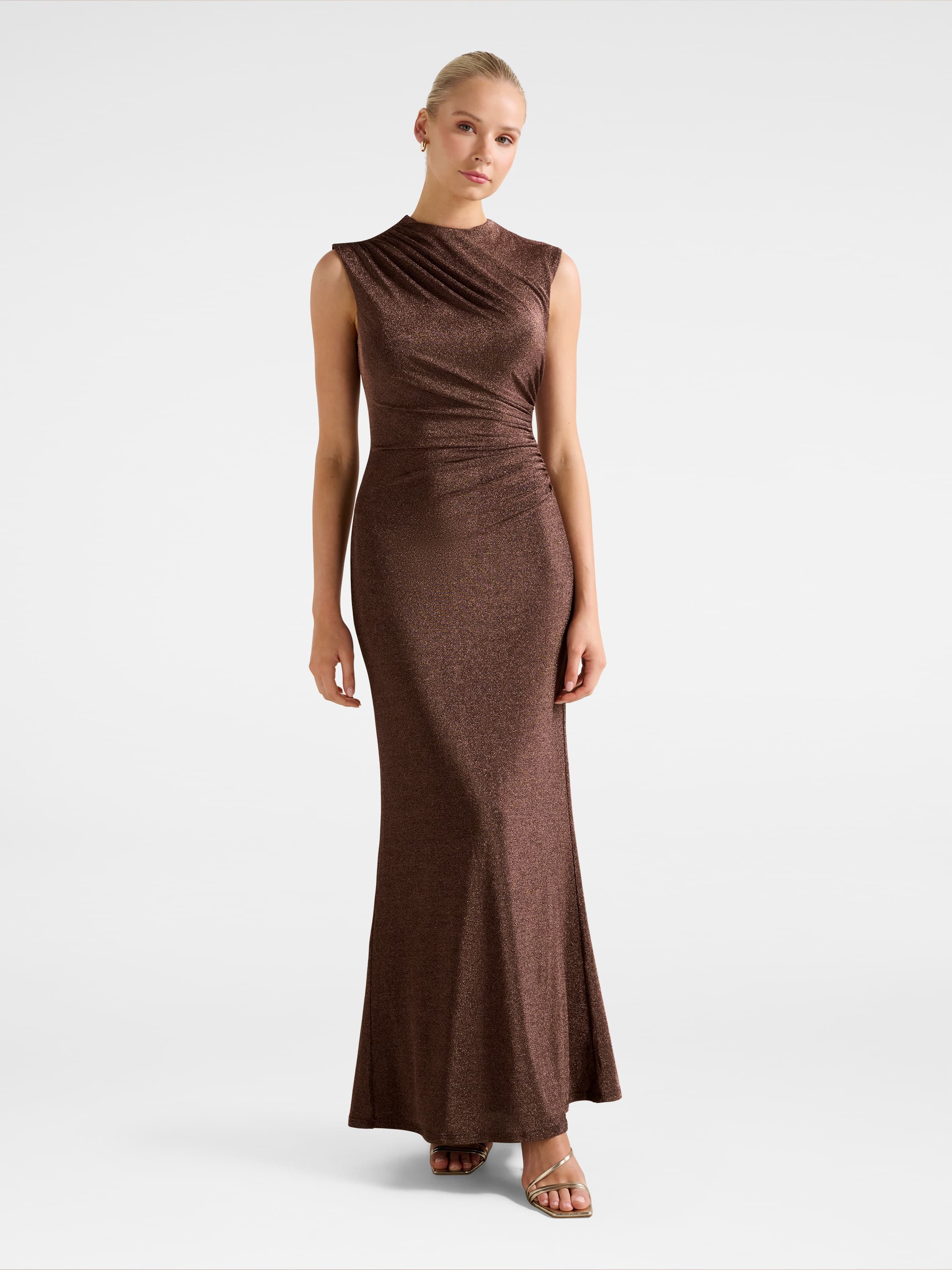 Kristy Metallic Maxi Dress