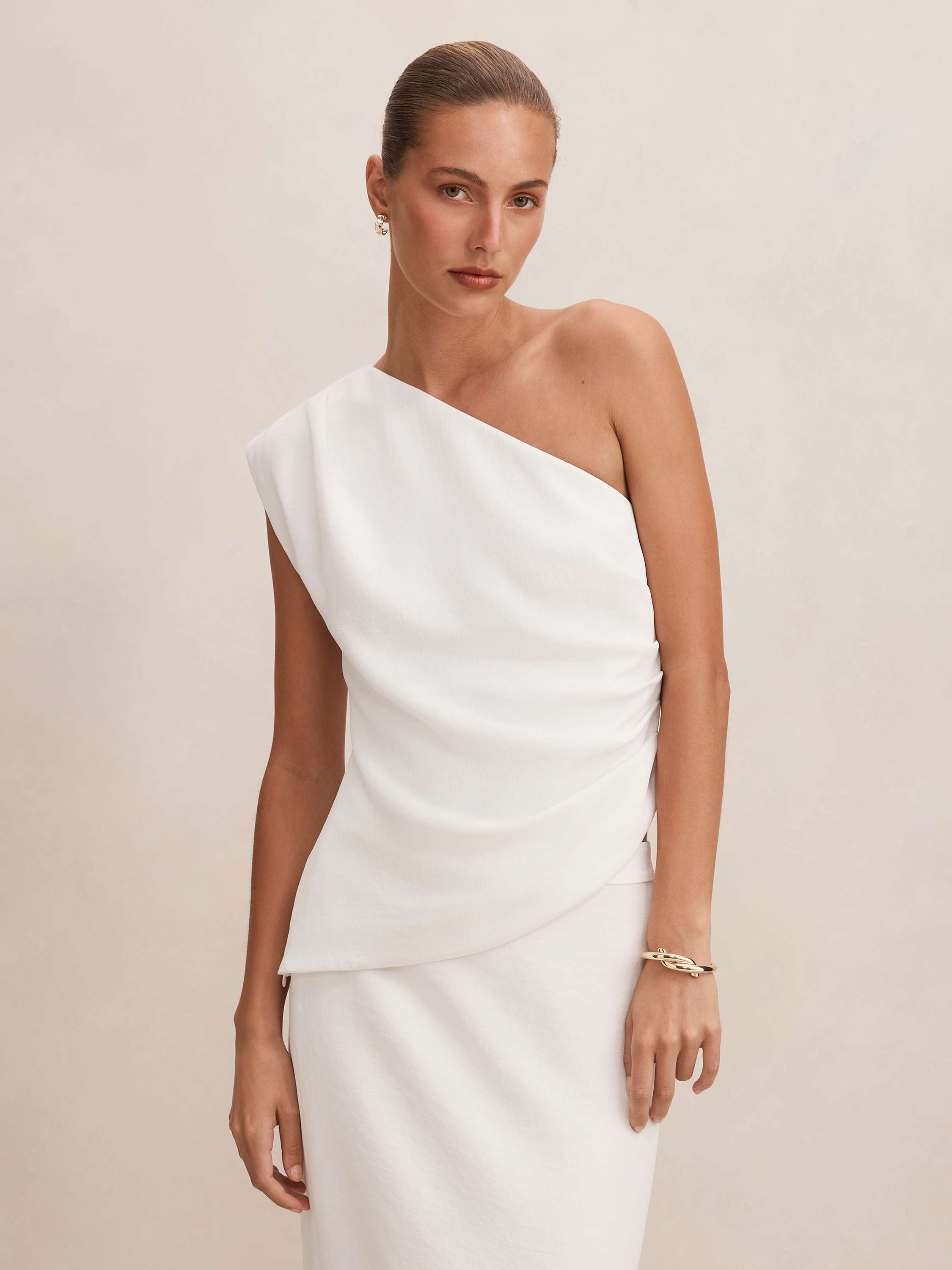 Adriana Asymmetrical Tuck Top