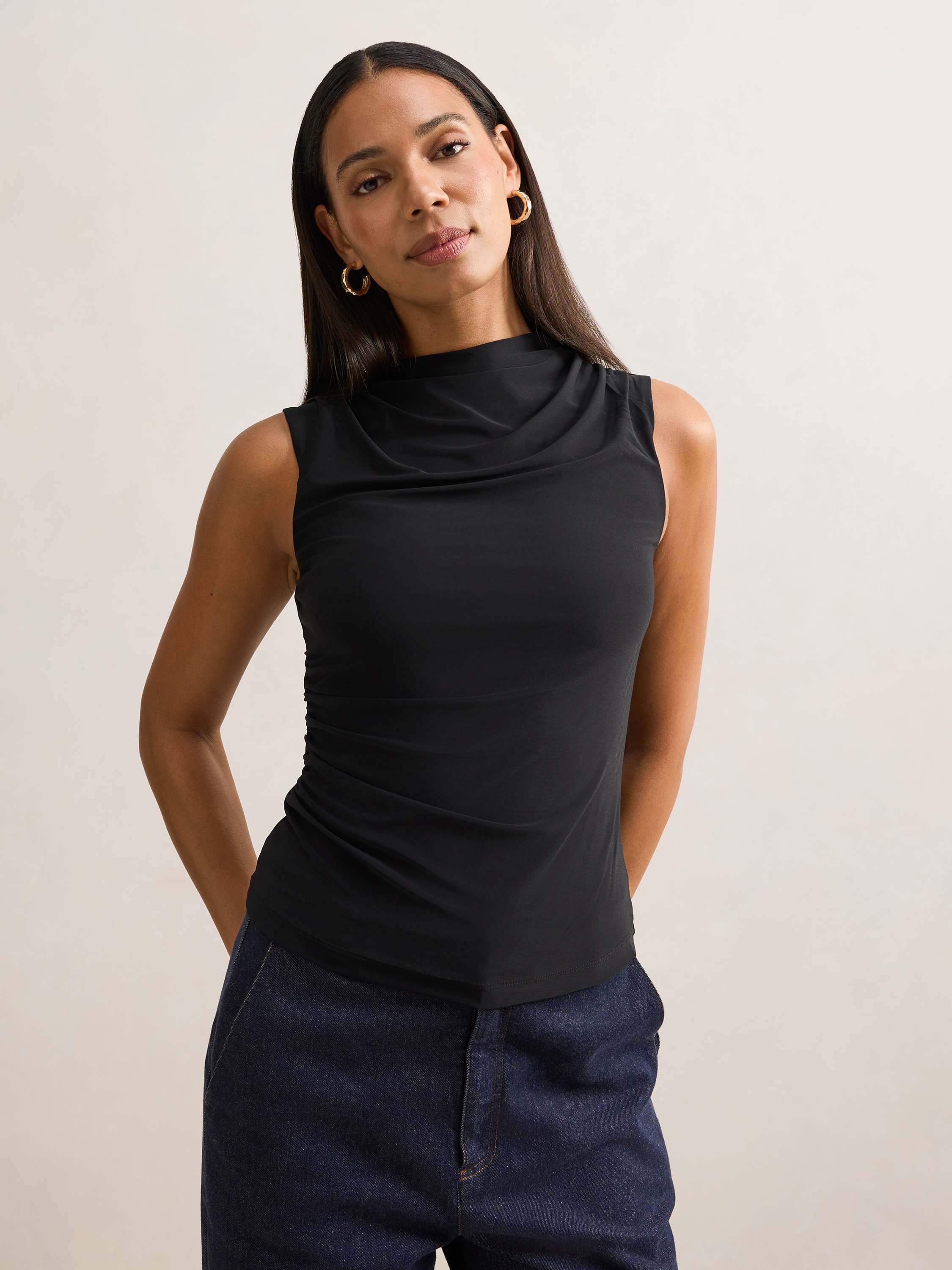 Danni Draped Sleeveless Top