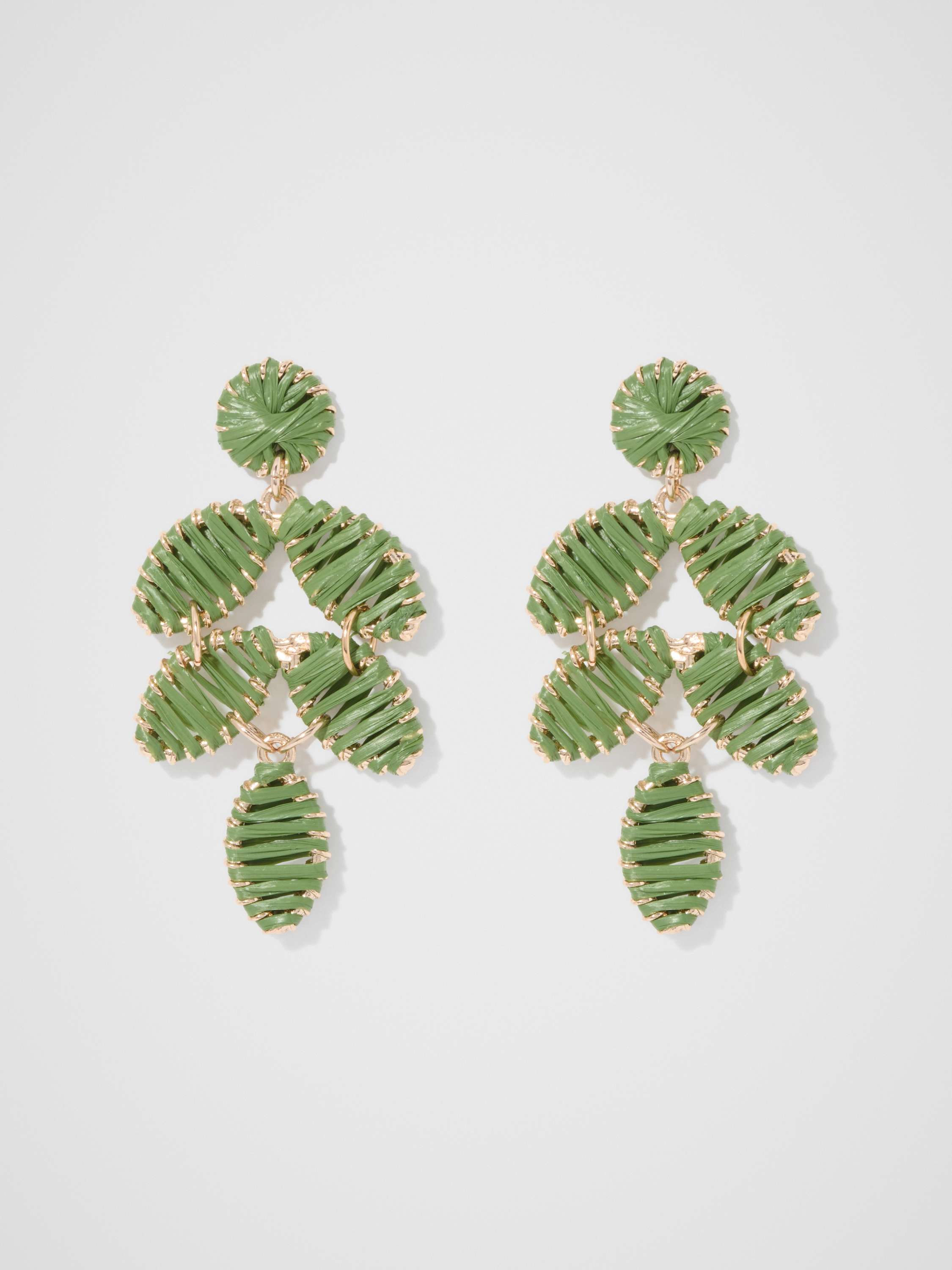 Abigail Long Petal Weave Earring