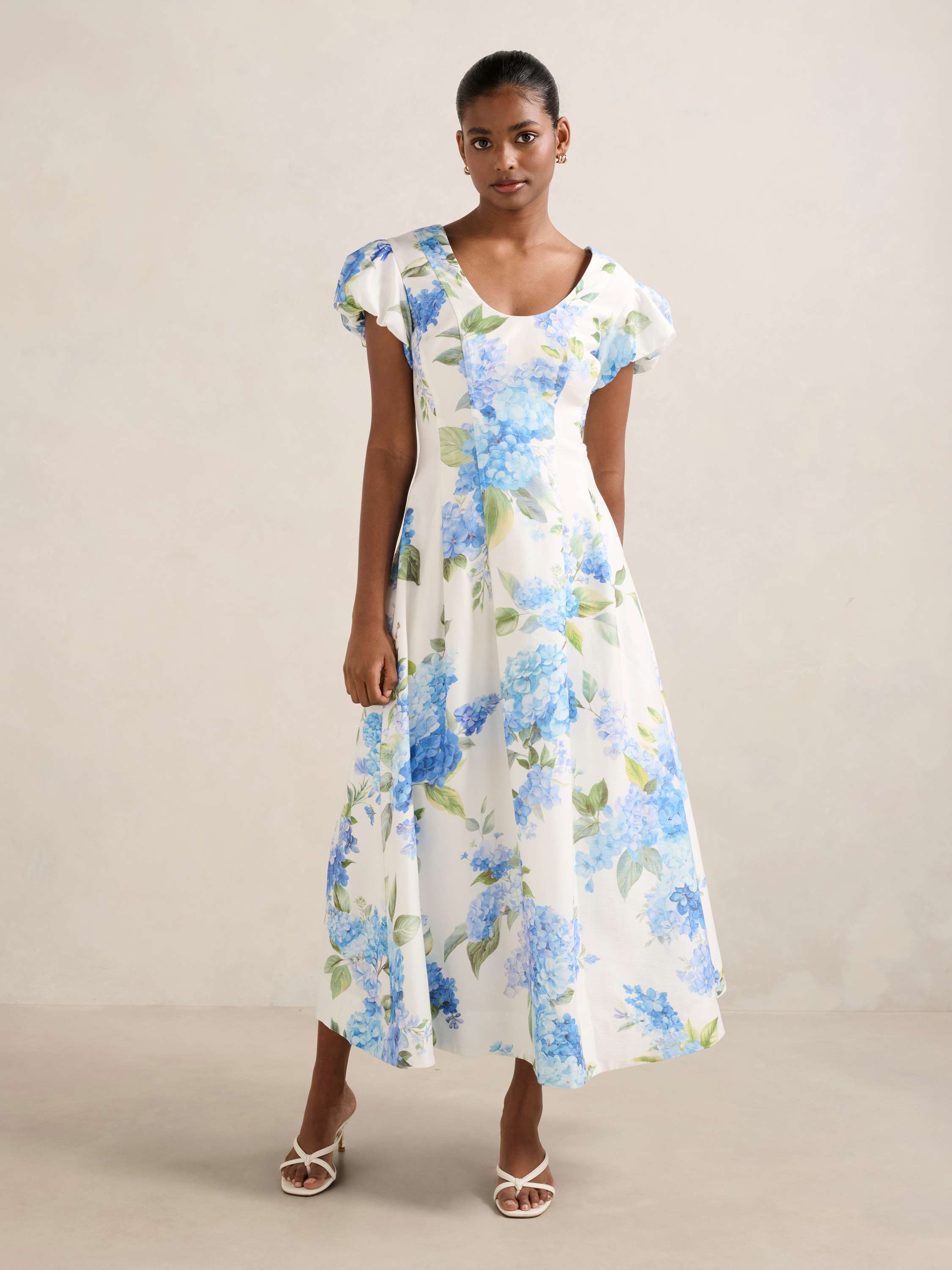 Lily Petite Scoop Neck Midi Dress