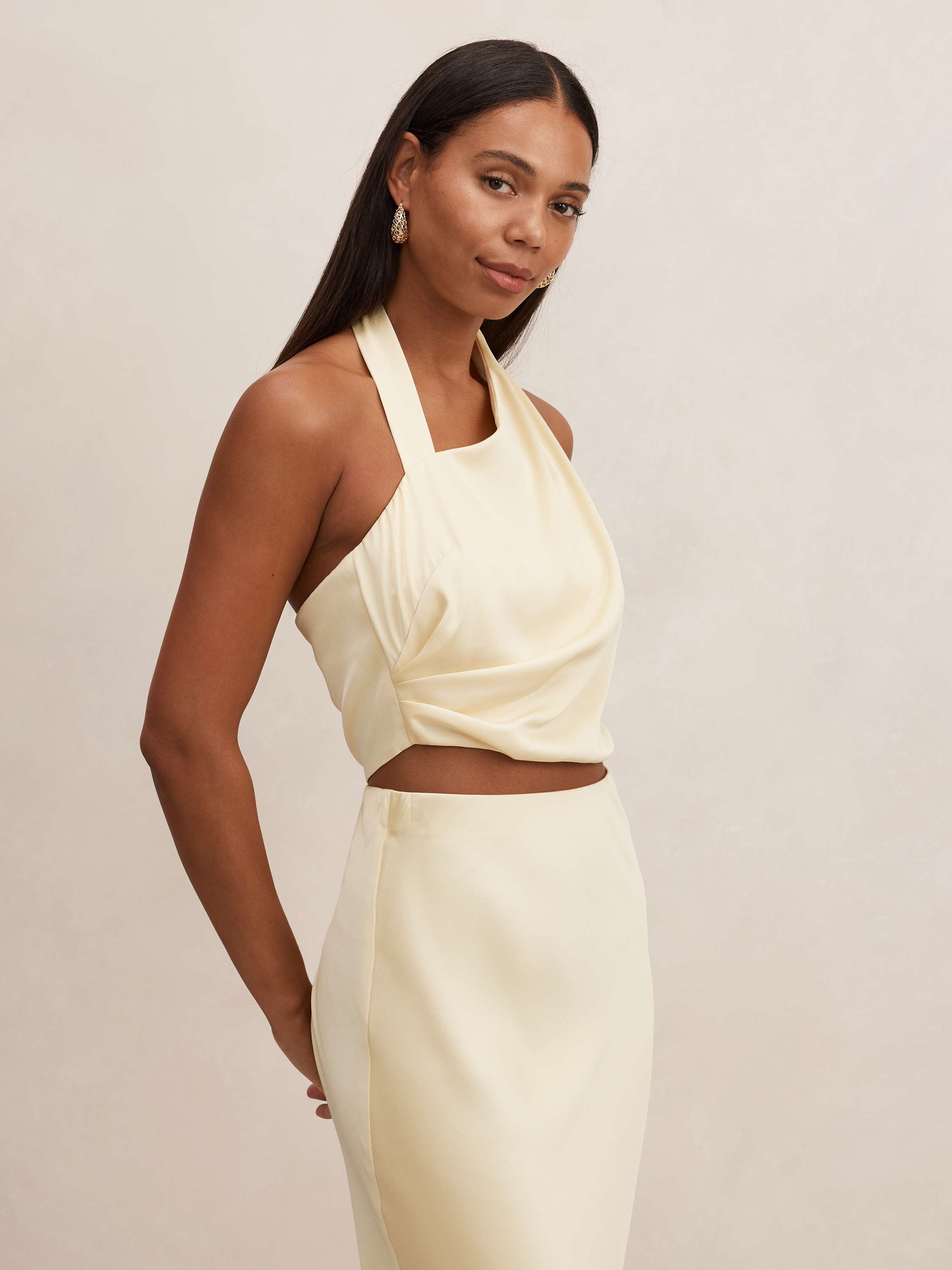 Buy Melody Twist Neck Top - Yellow - Online | Forever New