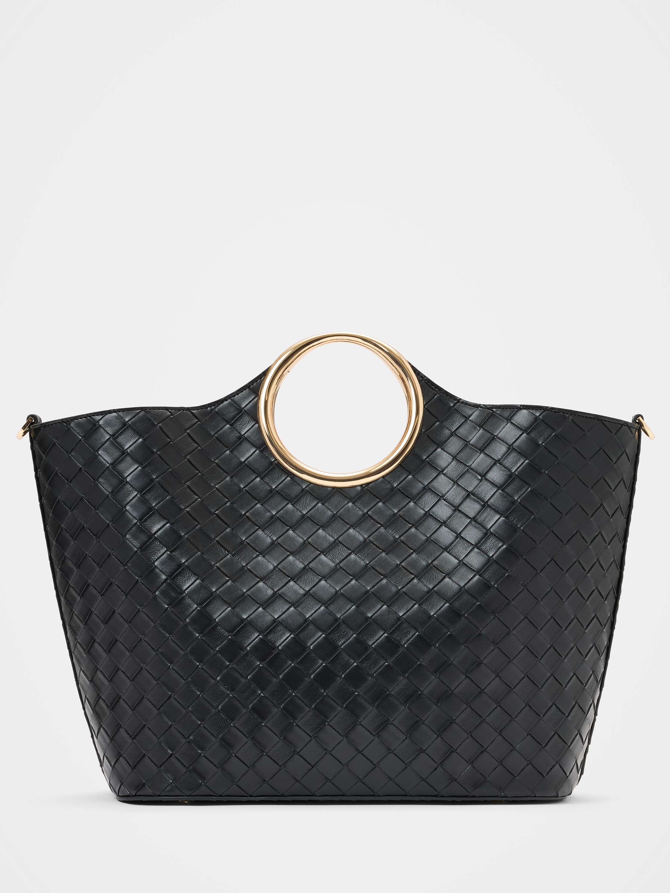 Valentina Metal Handle Weave Bag