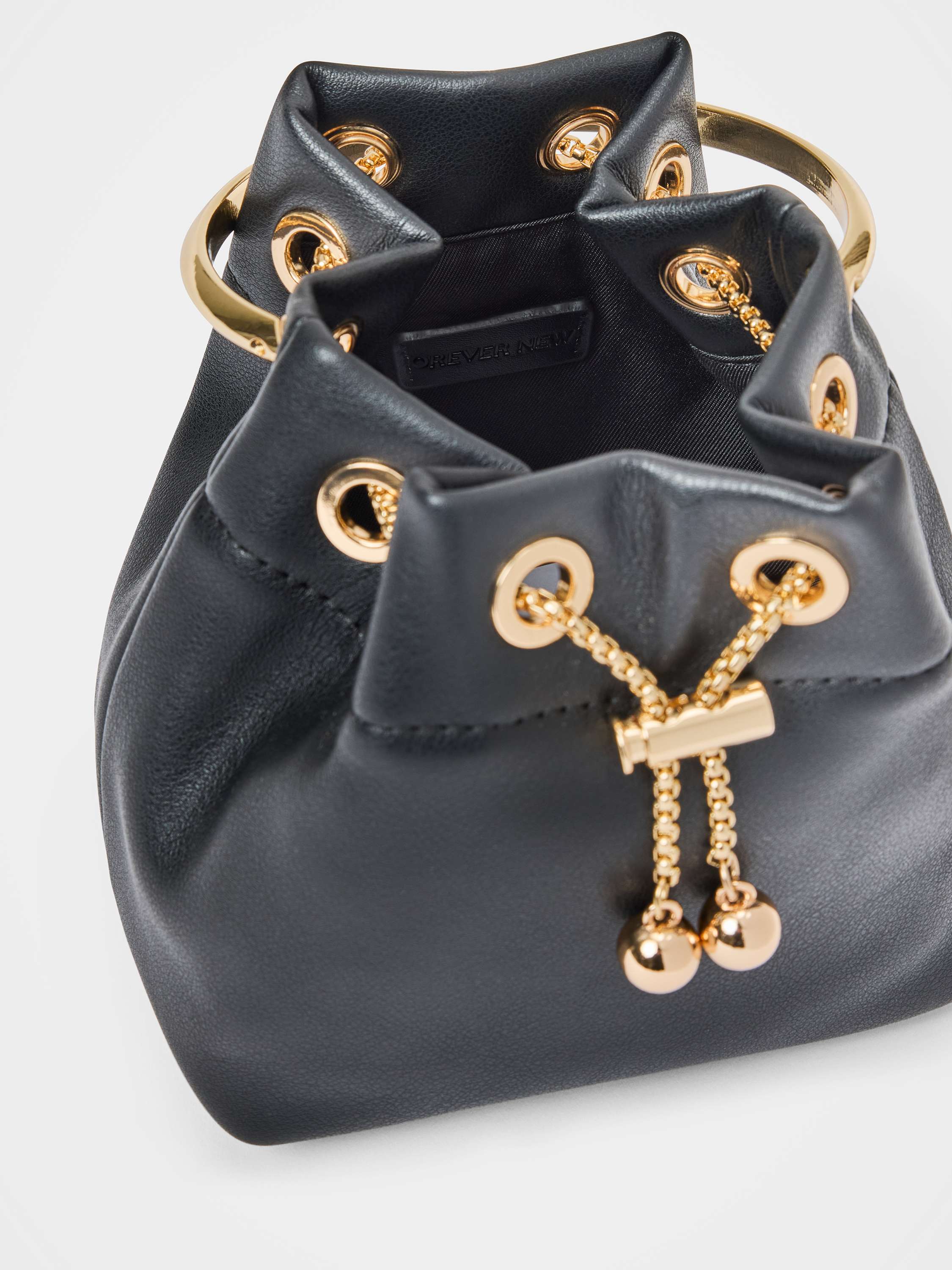Buy Havana Metal Handle Clutch - Black - Online | Forever New