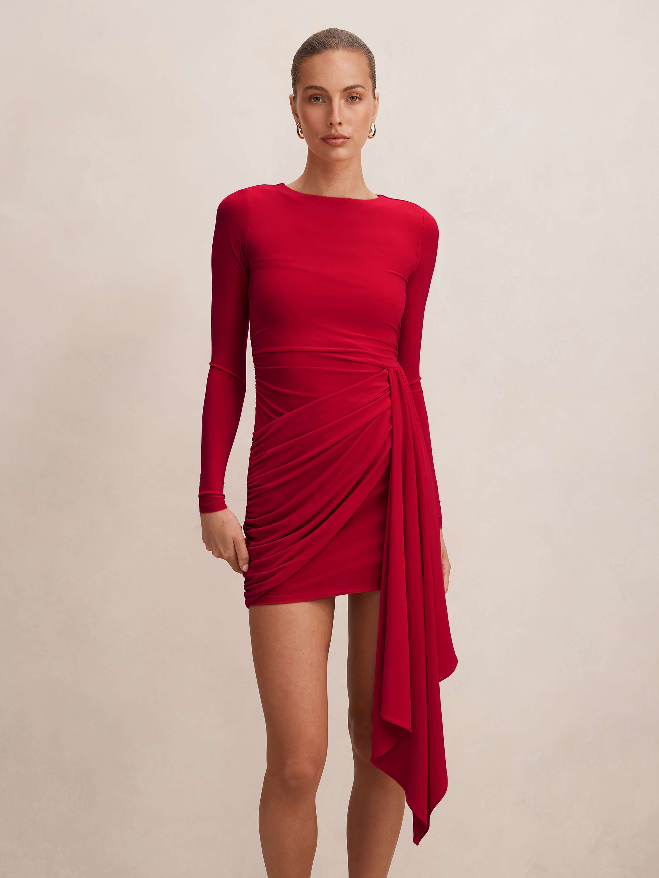 Susie Draped Jersey Mini Dress