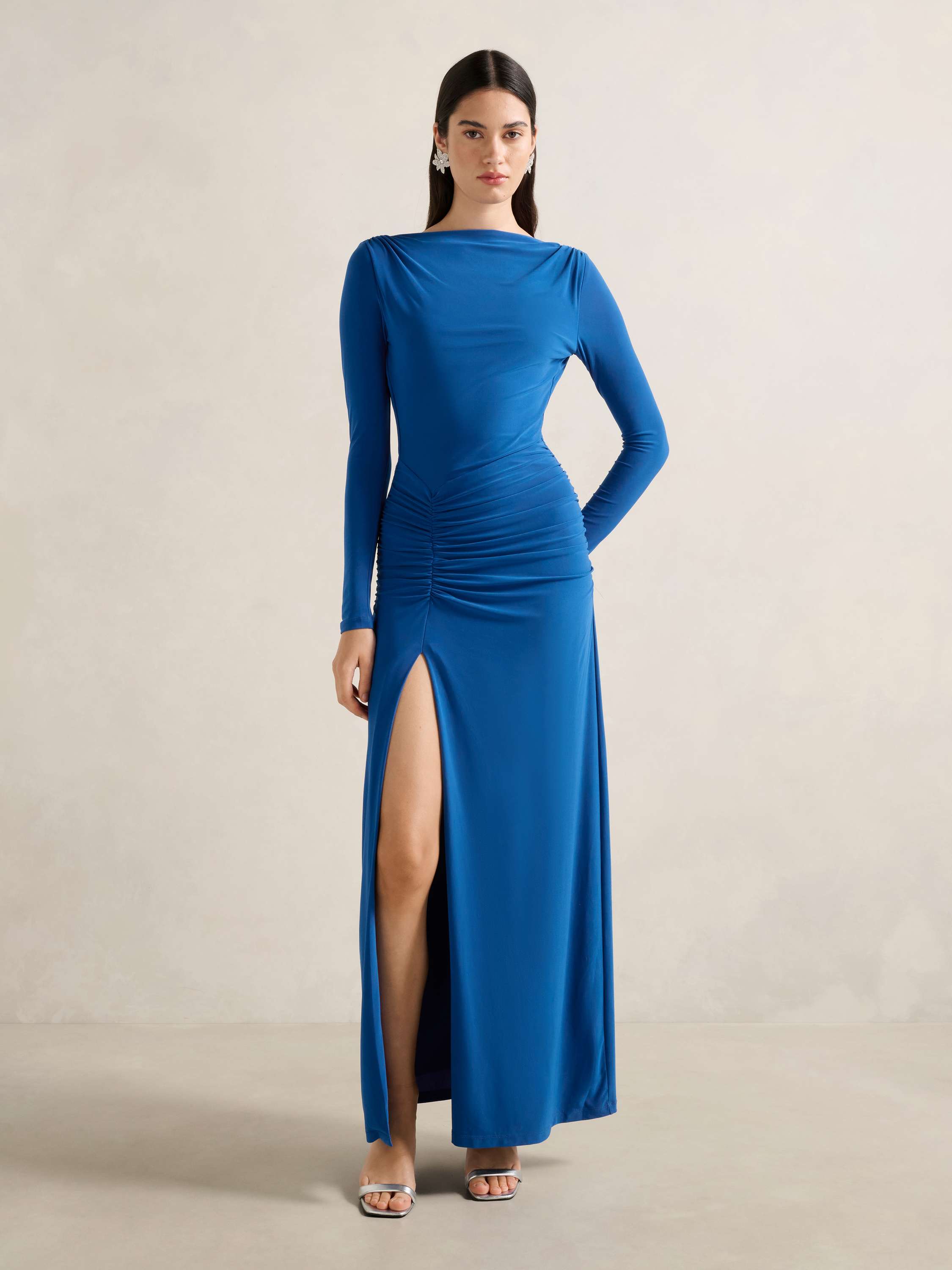 Cheryl Low Back Jersey Maxi Dress