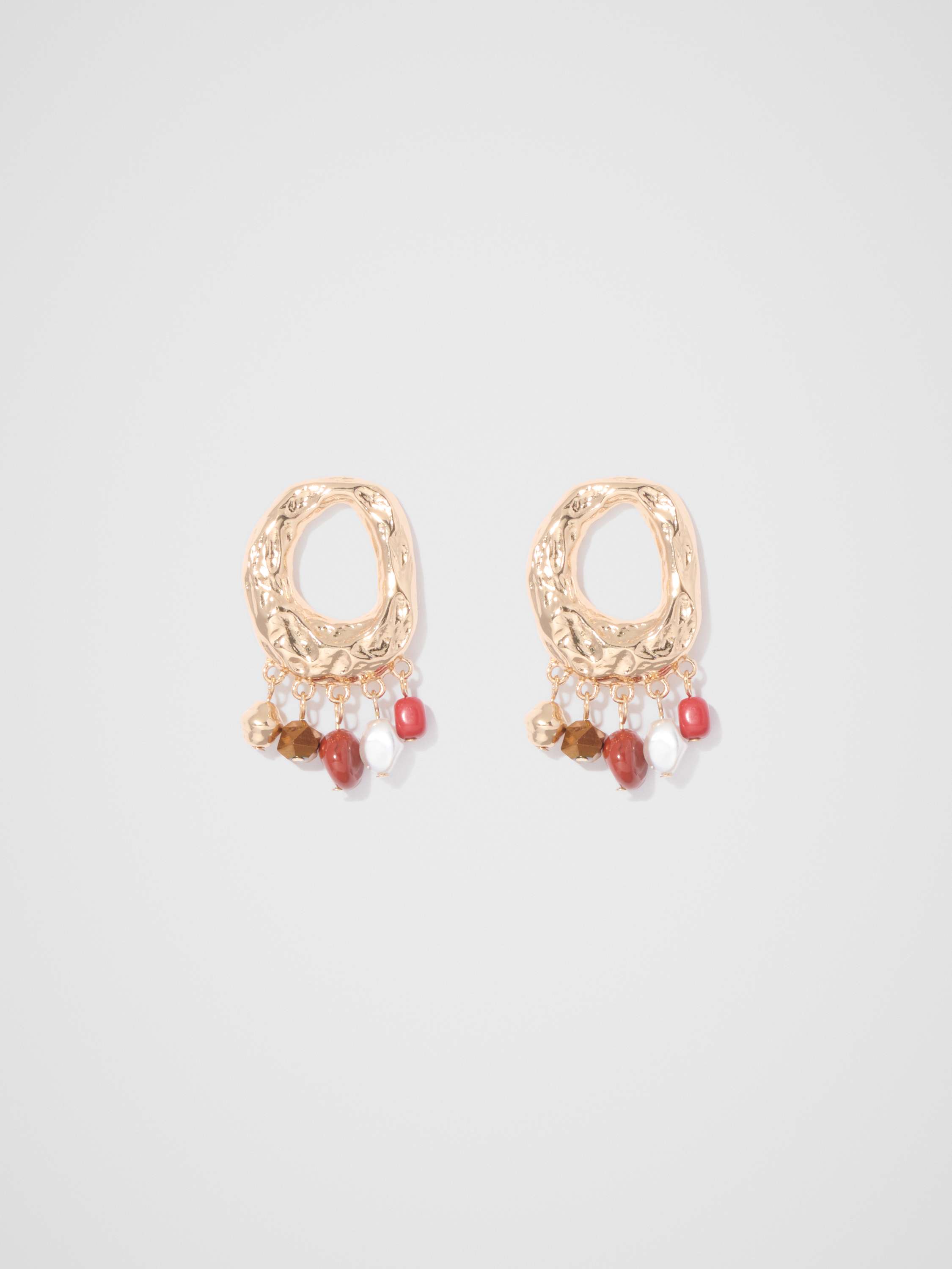 Signature Mindi Molten Hoop and Bead Earring