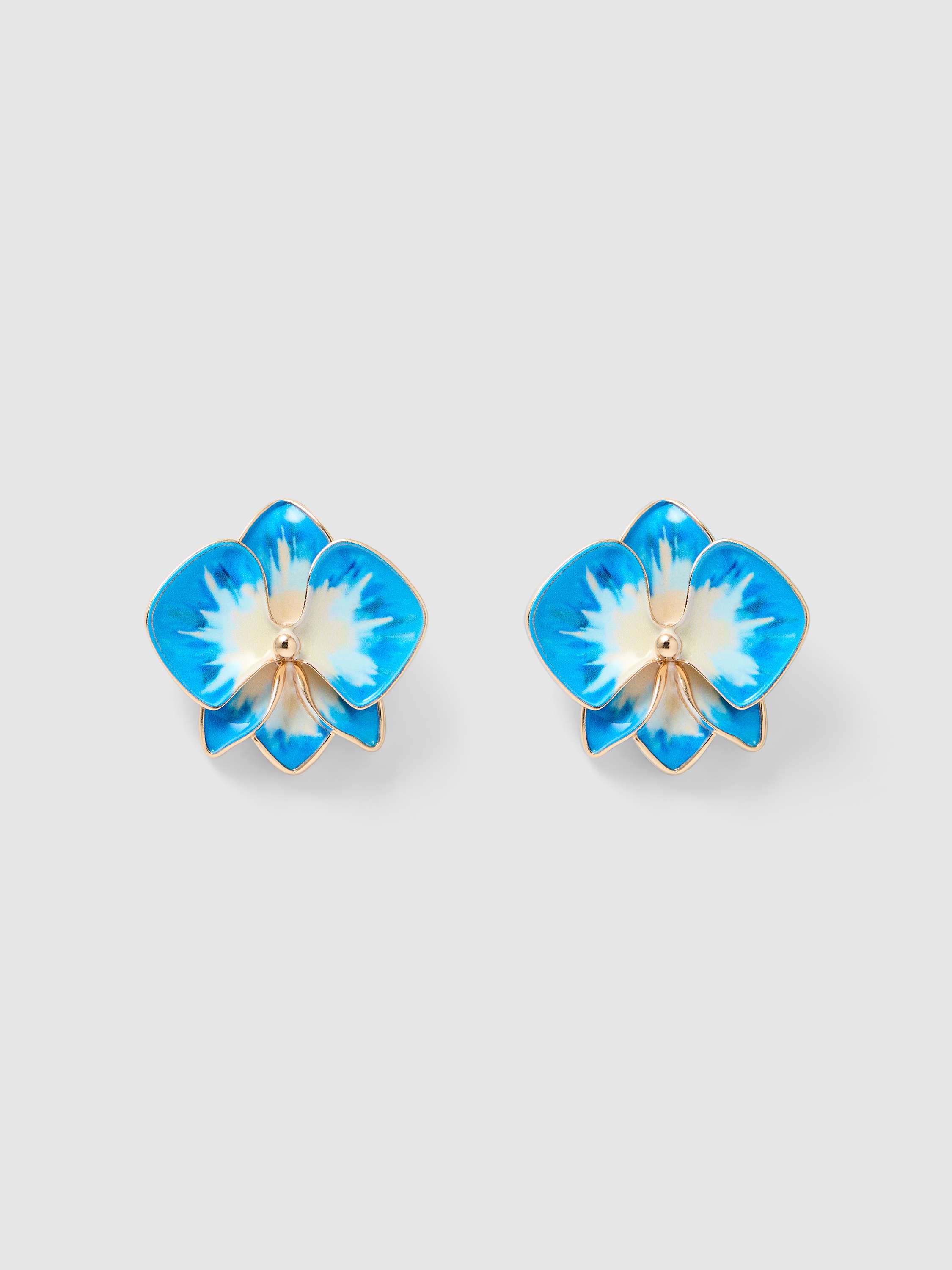 Signature Orchid Enamel Earring