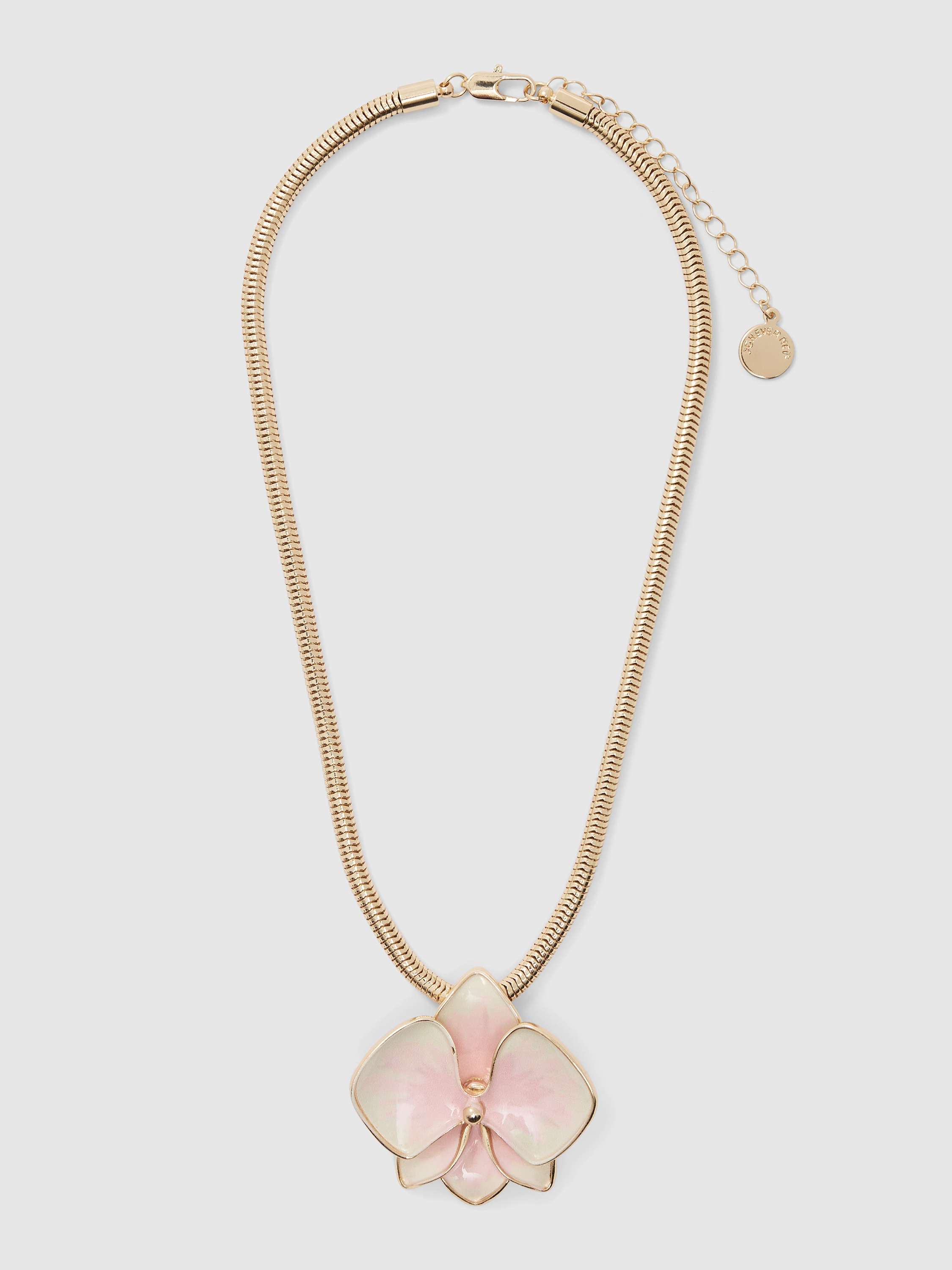 Signature Orchid Enamel Necklace