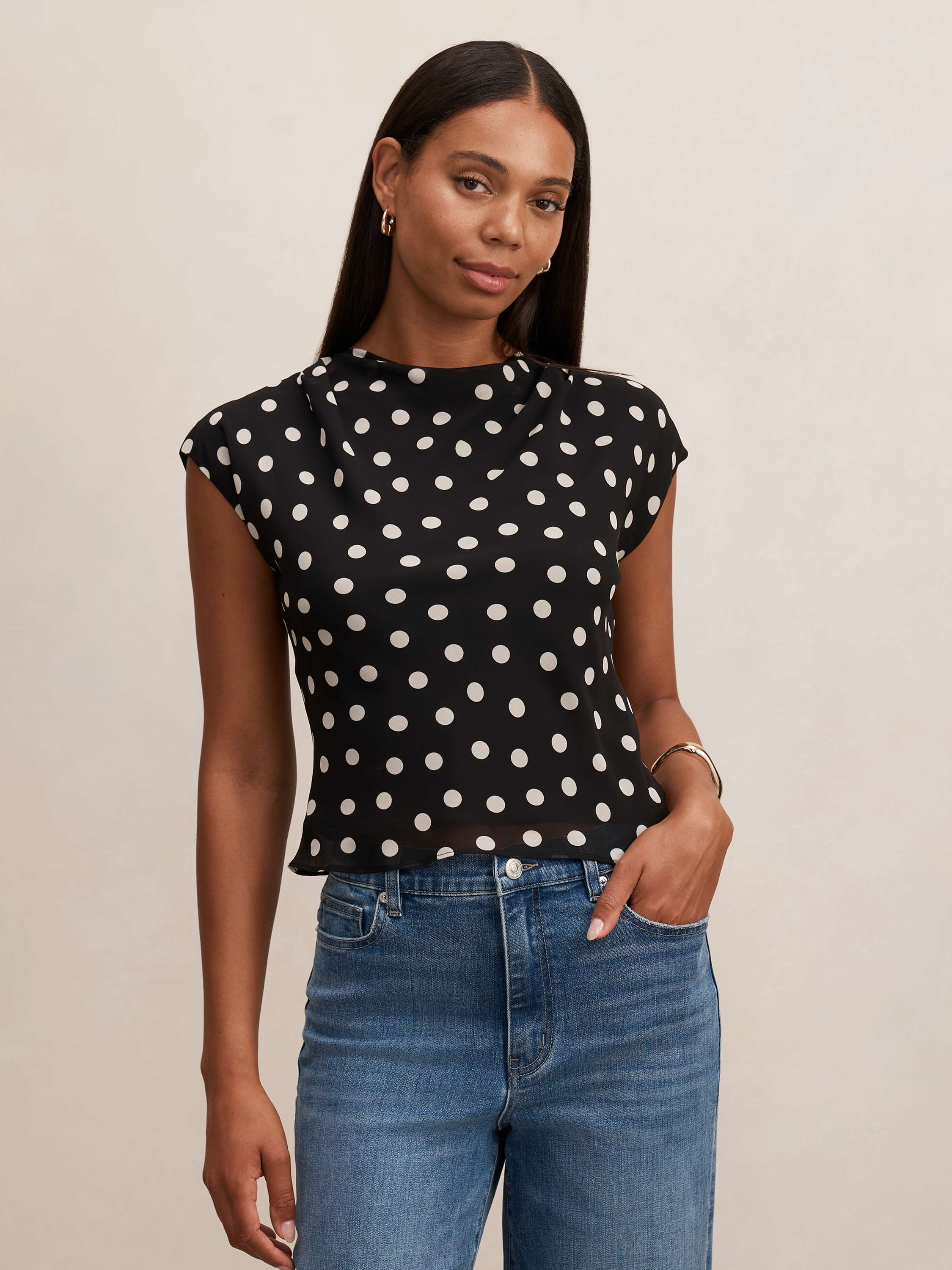 Frida Funnel Neck Top