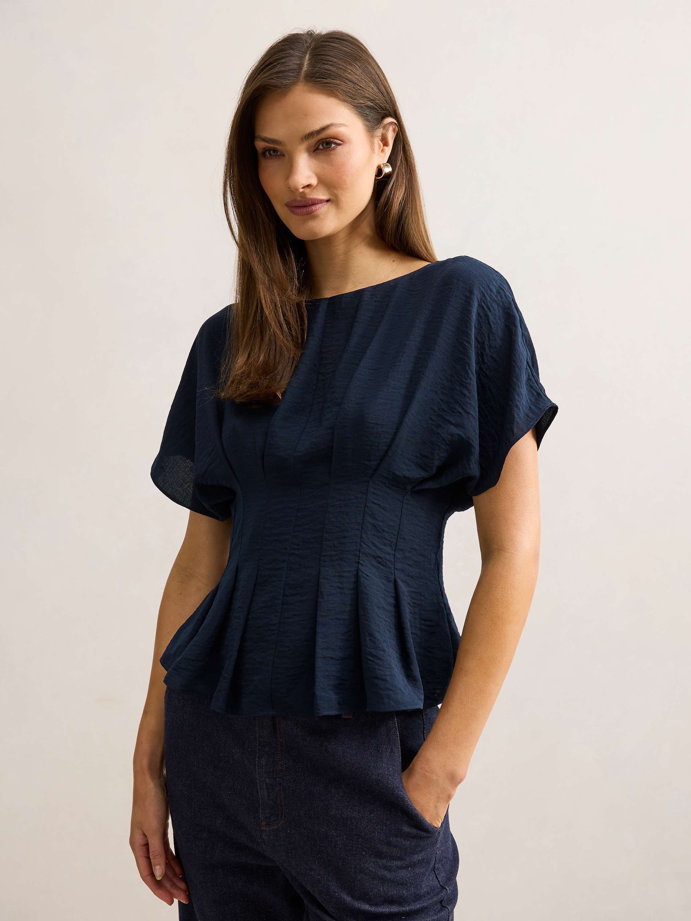 Wren Pleat Detail Top