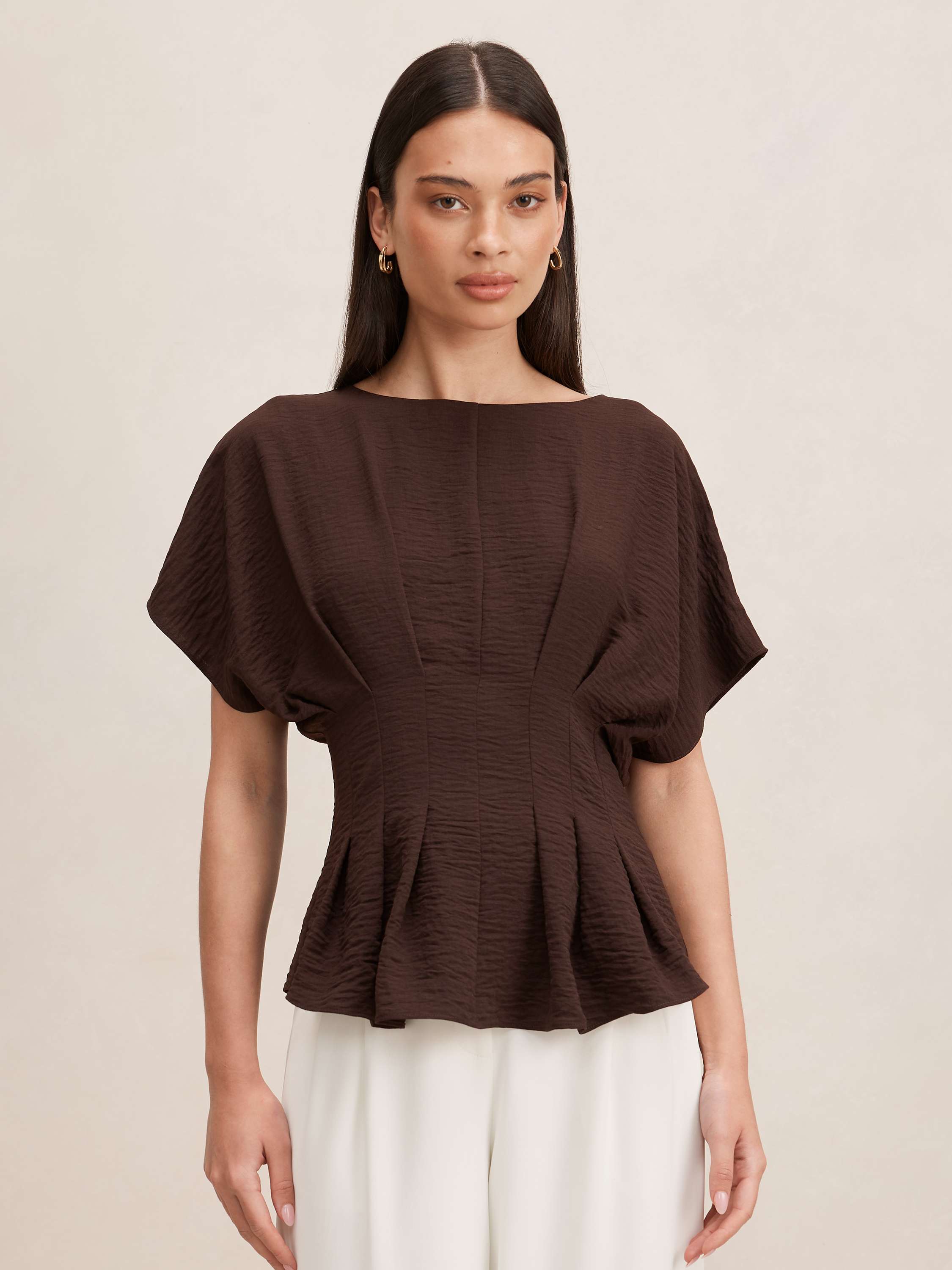 Wren Pleat Detail Top