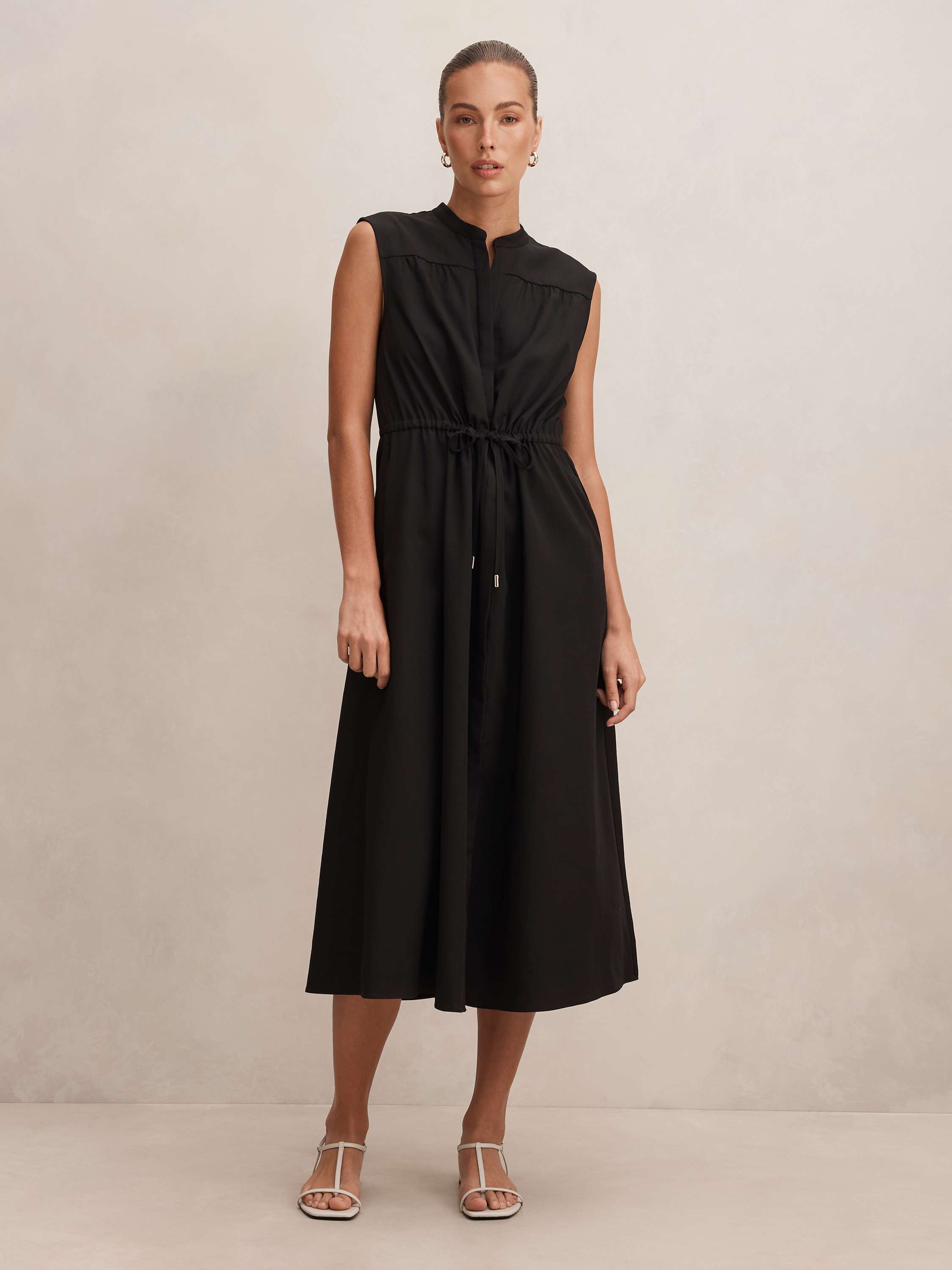 Claire Drawcord Midi Dress