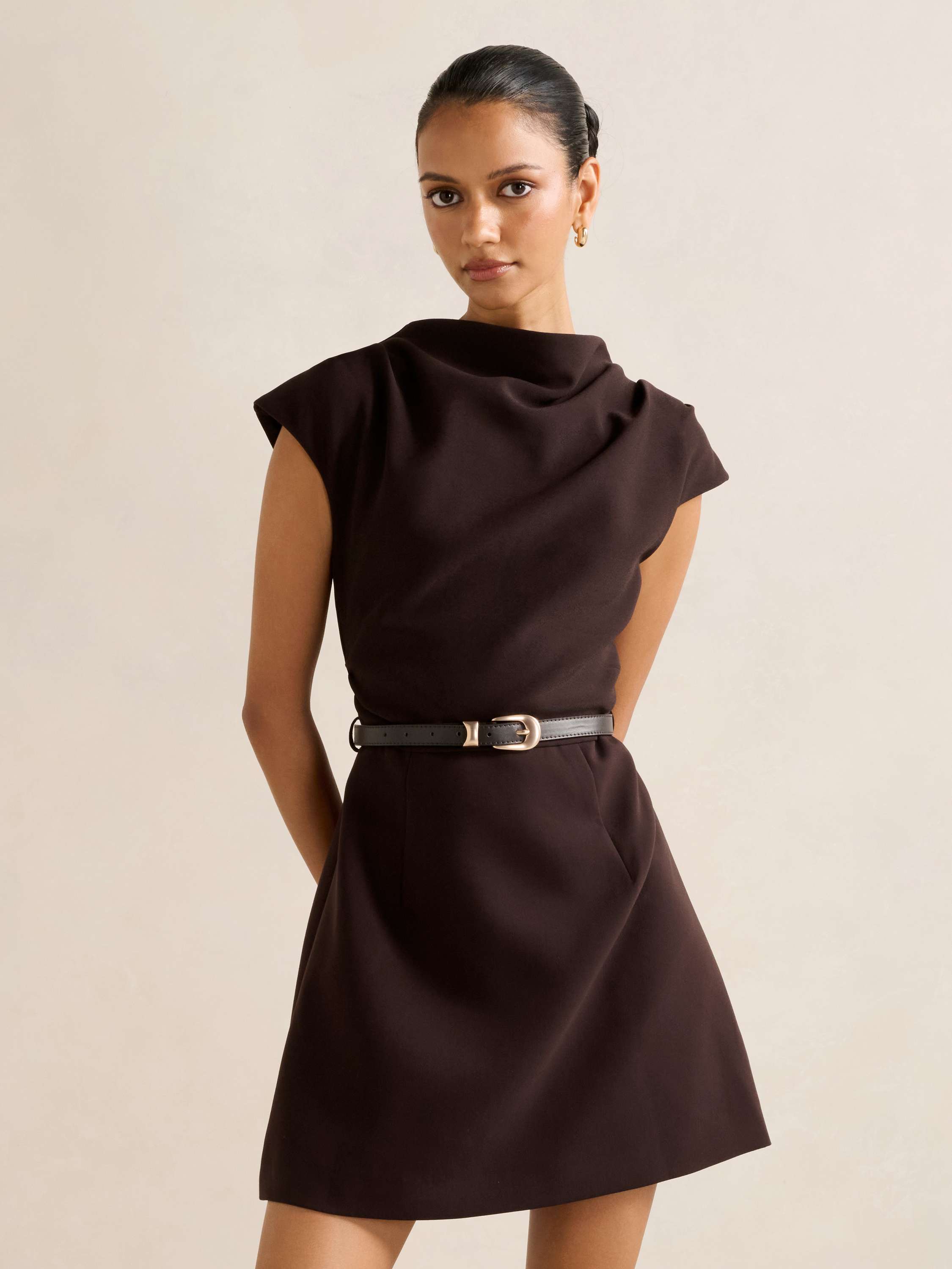 Natalie Petite 2-In-1 Mini Dress