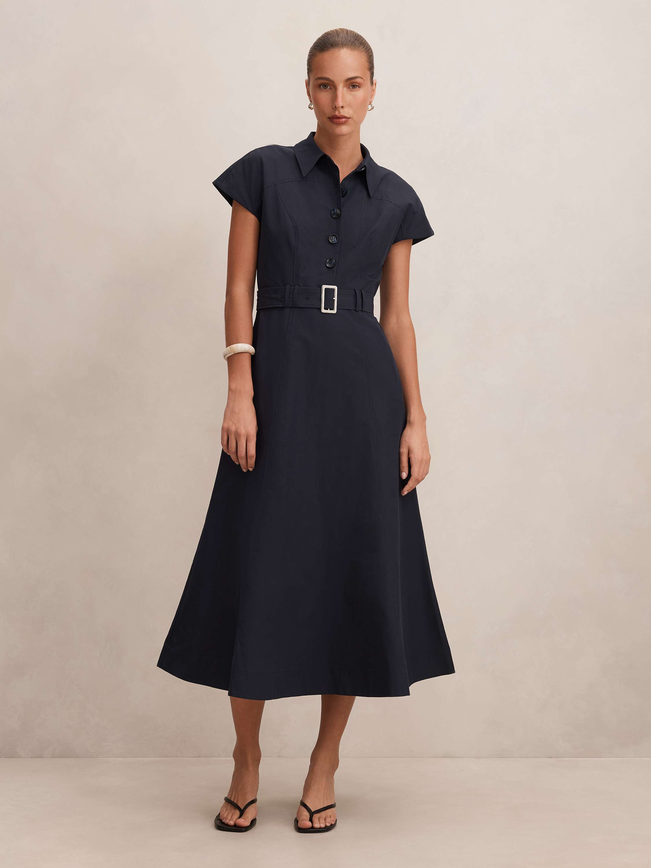 Maria Poplin Shirt Midi Dress