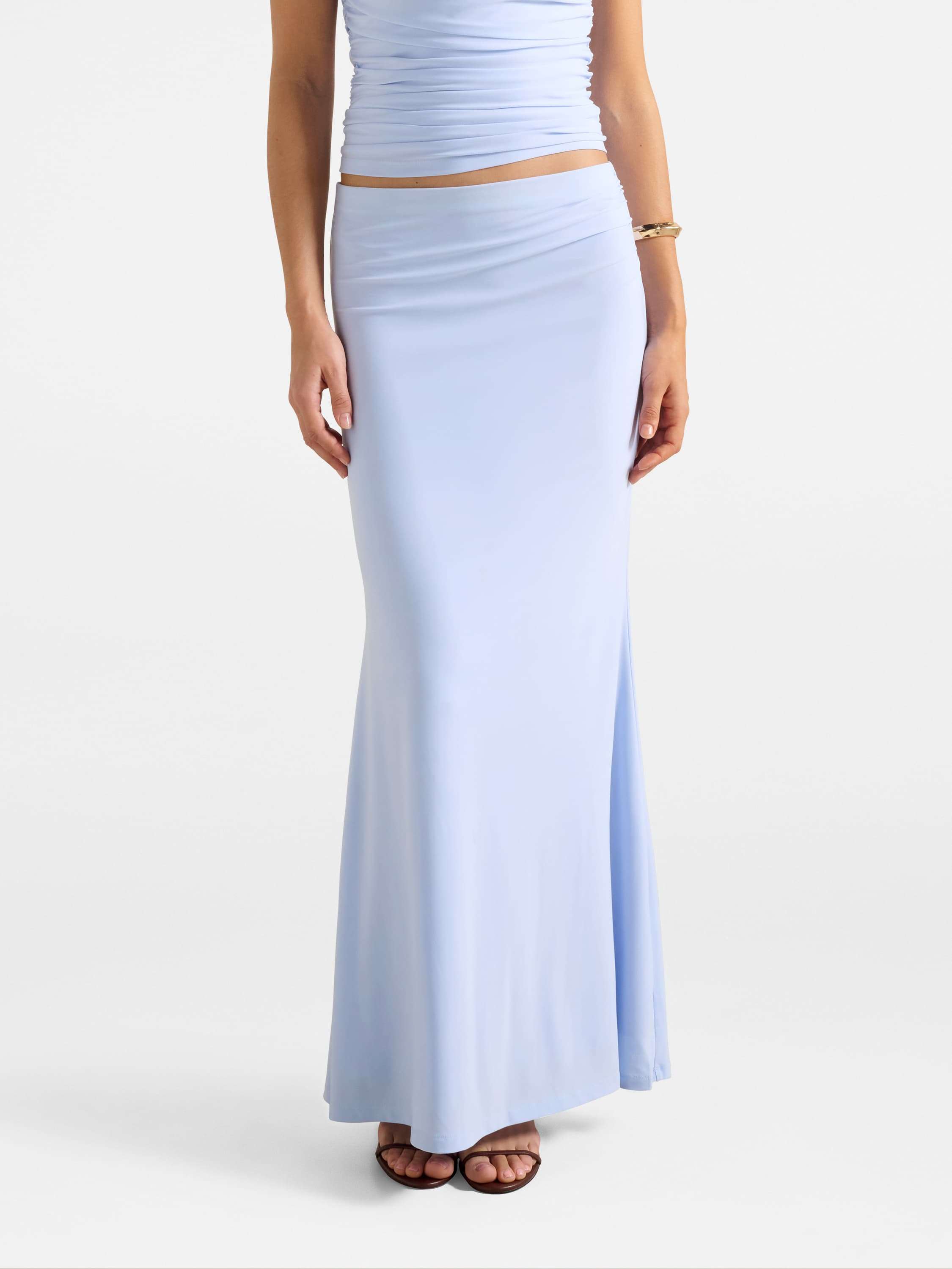 Mimi Flute Maxi Skirt