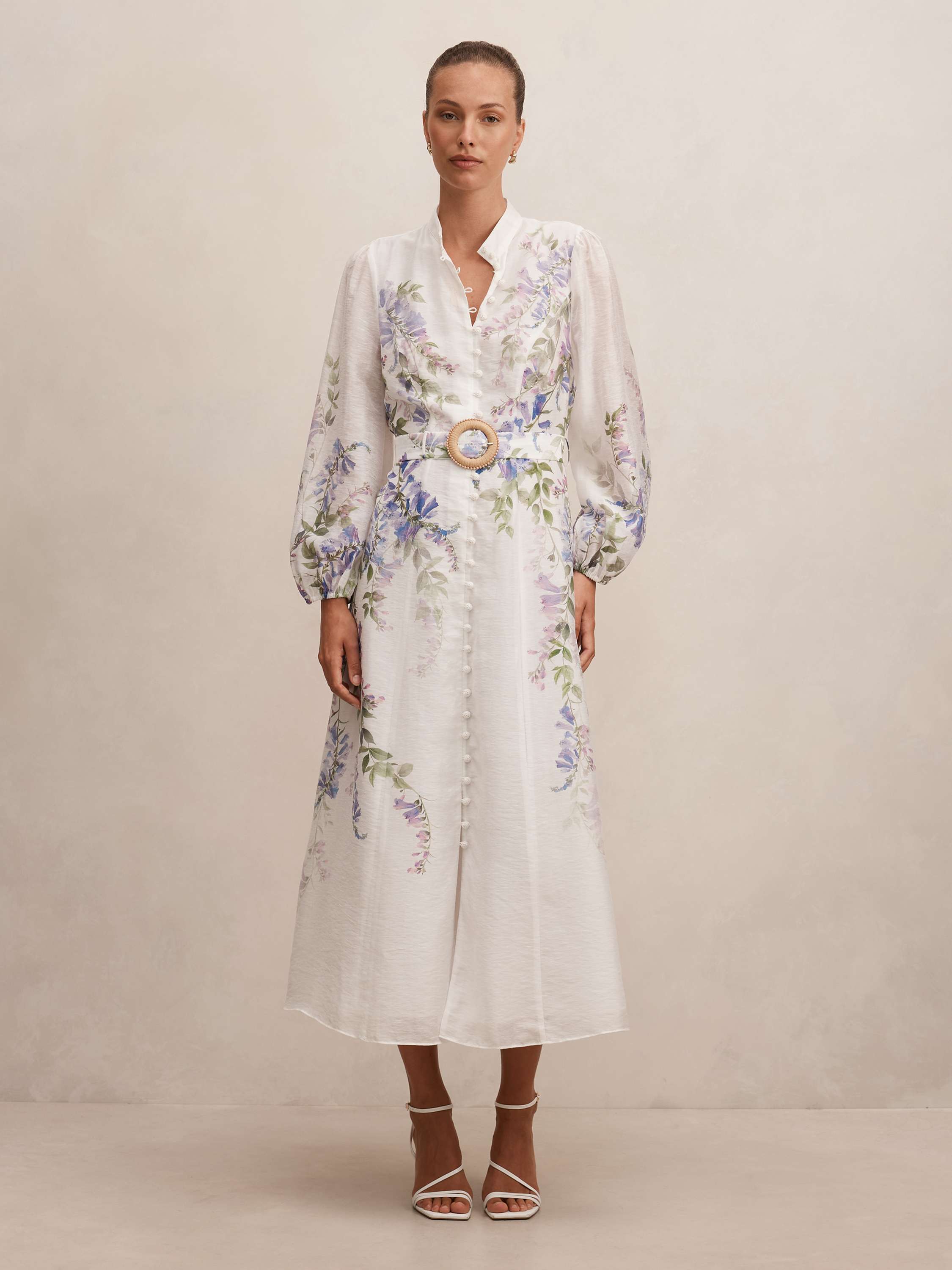 Sheridan Placement Print Midi Dress