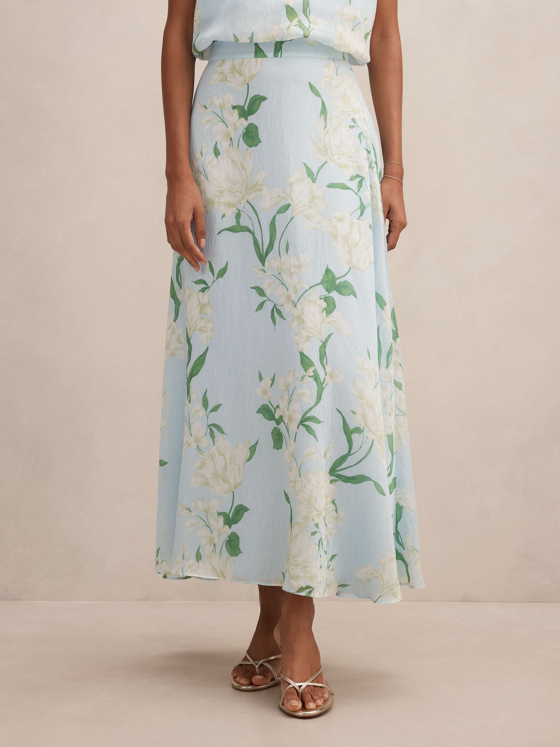 Maisie Petite Circle Midi Skirt