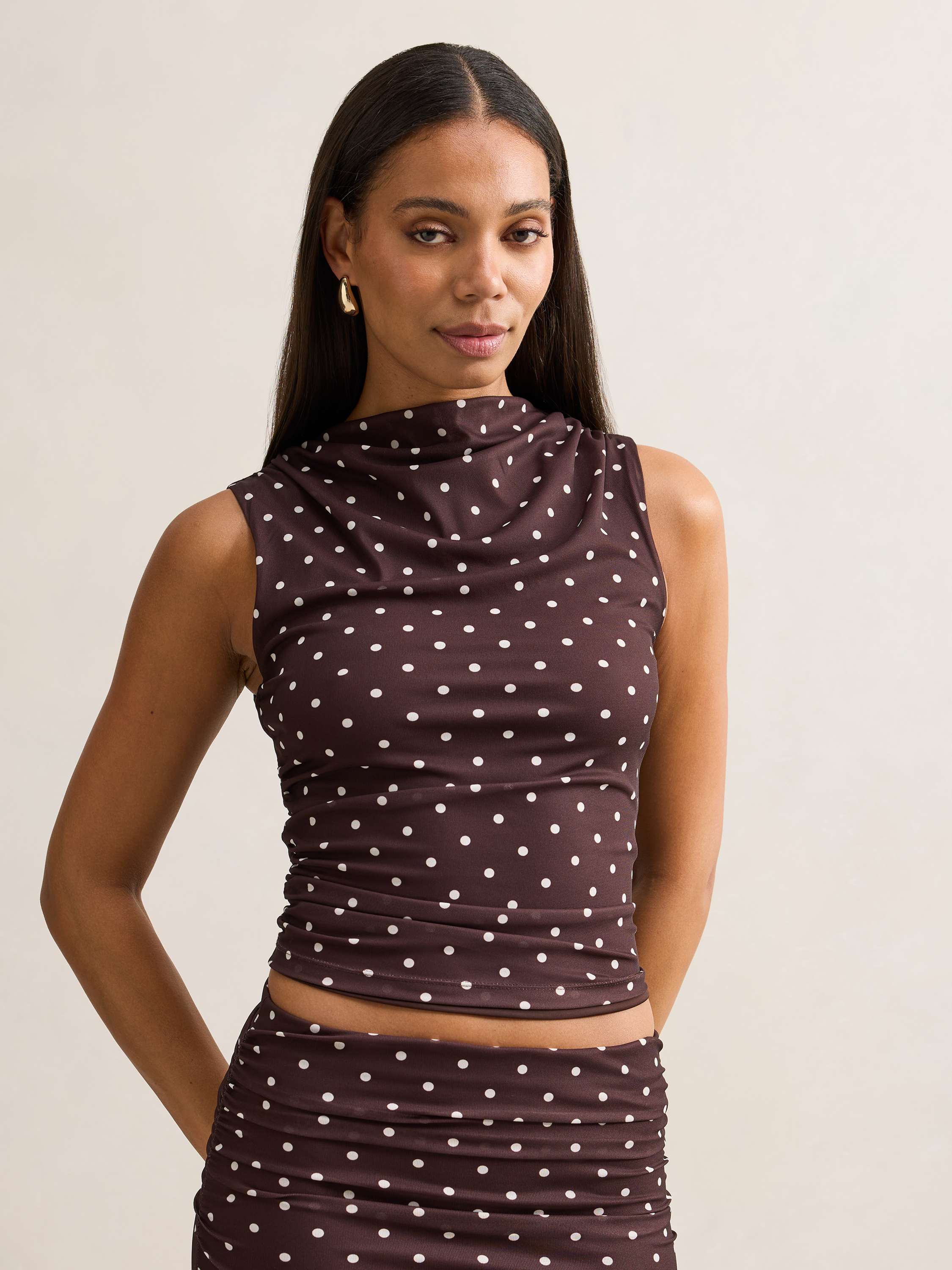 Danni Draped Sleeveless Top