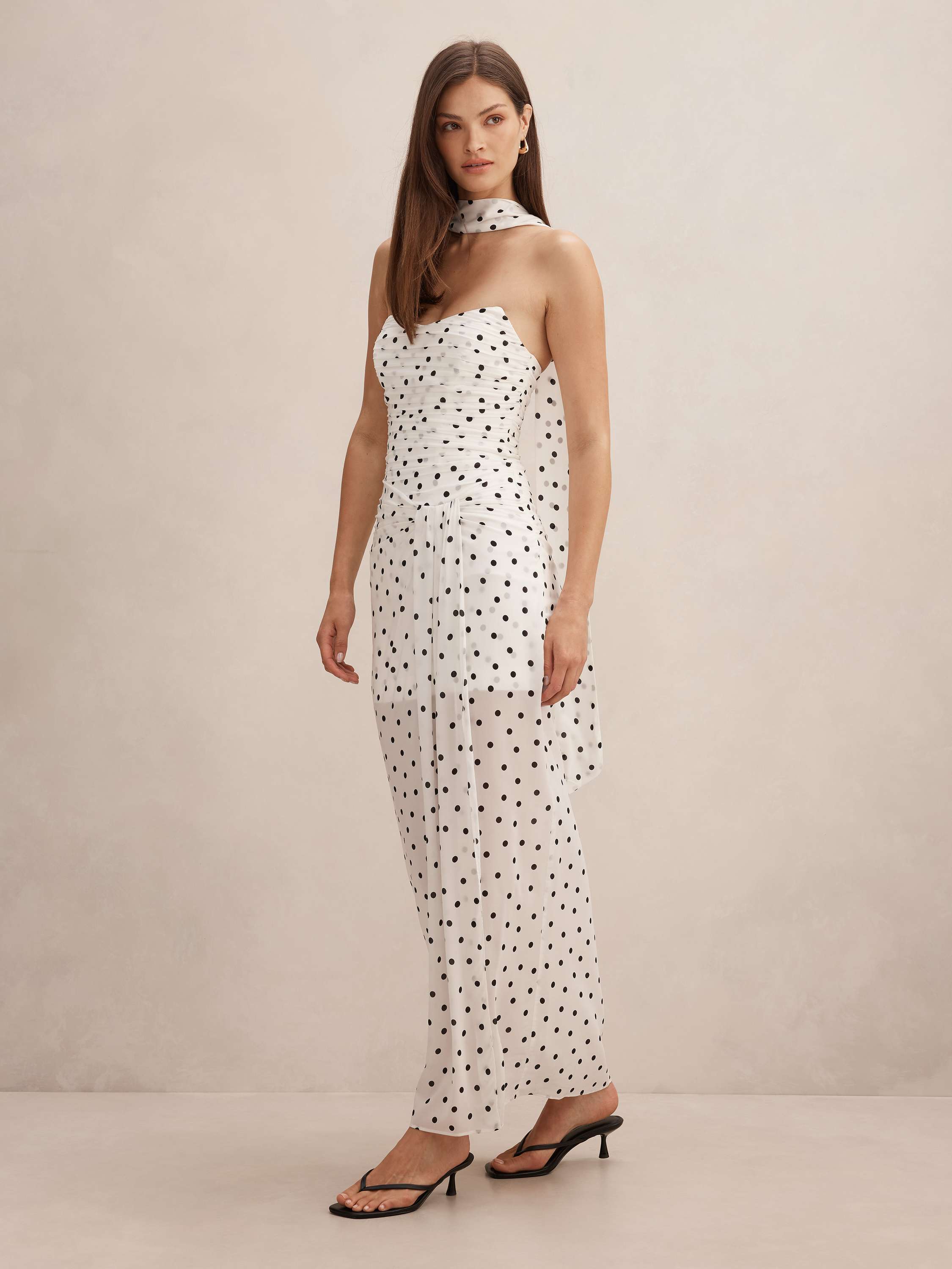Buy Arli Strapless Ruched Maxi Dress - White - Online | Forever New